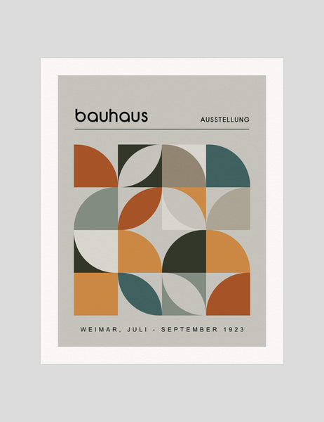 Bauhaus Weimar Tan Exhibition Poster | Shop Online | Pop Motif