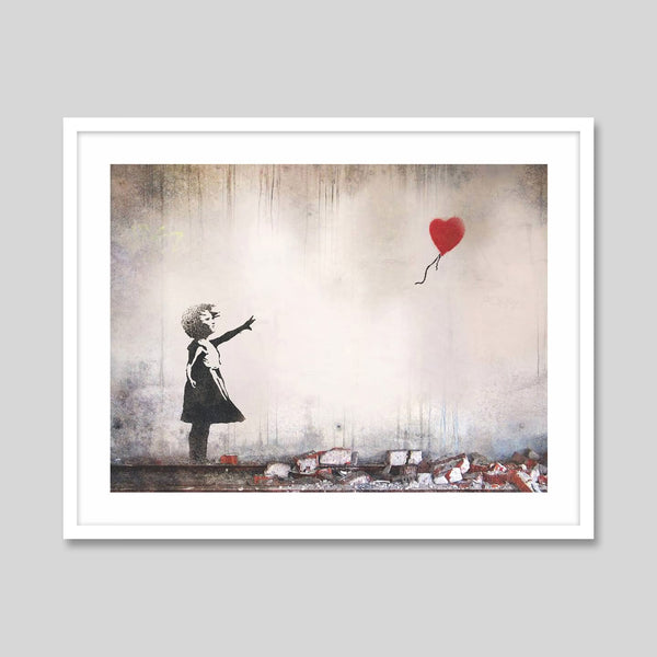 Girl With Balloon by Banksy Art Print | Pop Motif