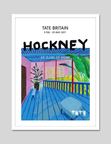 David Hockney Vintage 1985 Pop Art Lithograph Print 