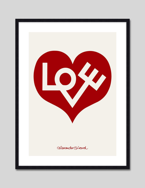 Alexander Girard Love Heartウッドプレート