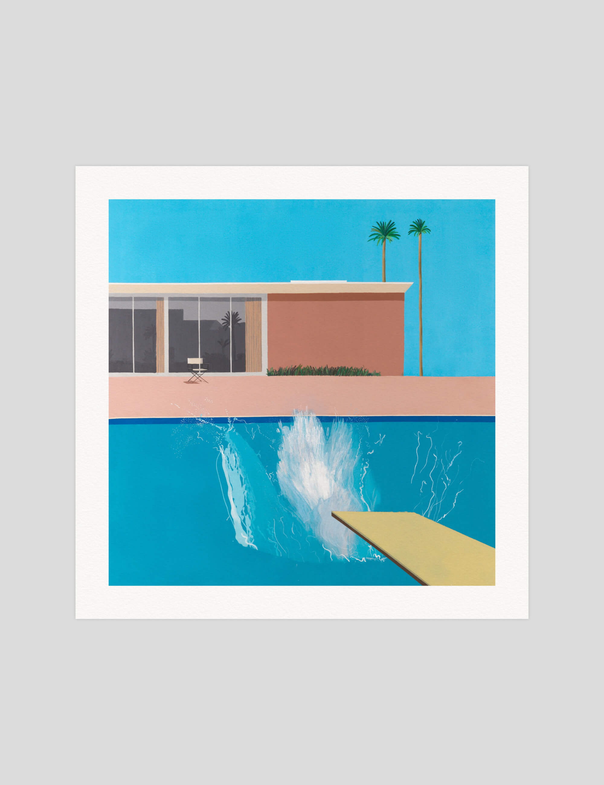 A Bigger Splash Art Print by David Hockney | Pop Motif
