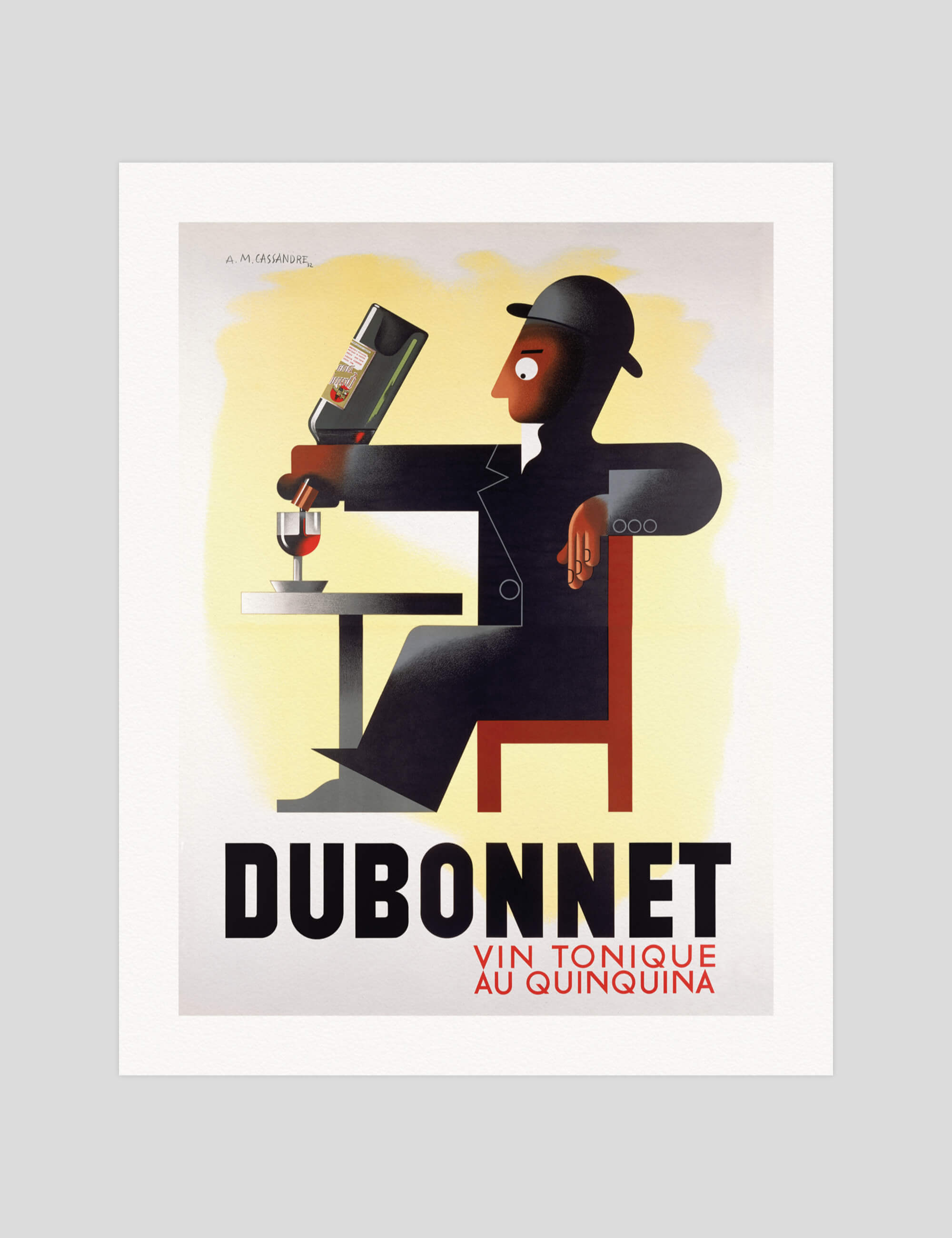 Dubonnet Man Art Print by A. M. Cassandre | Pop Motif