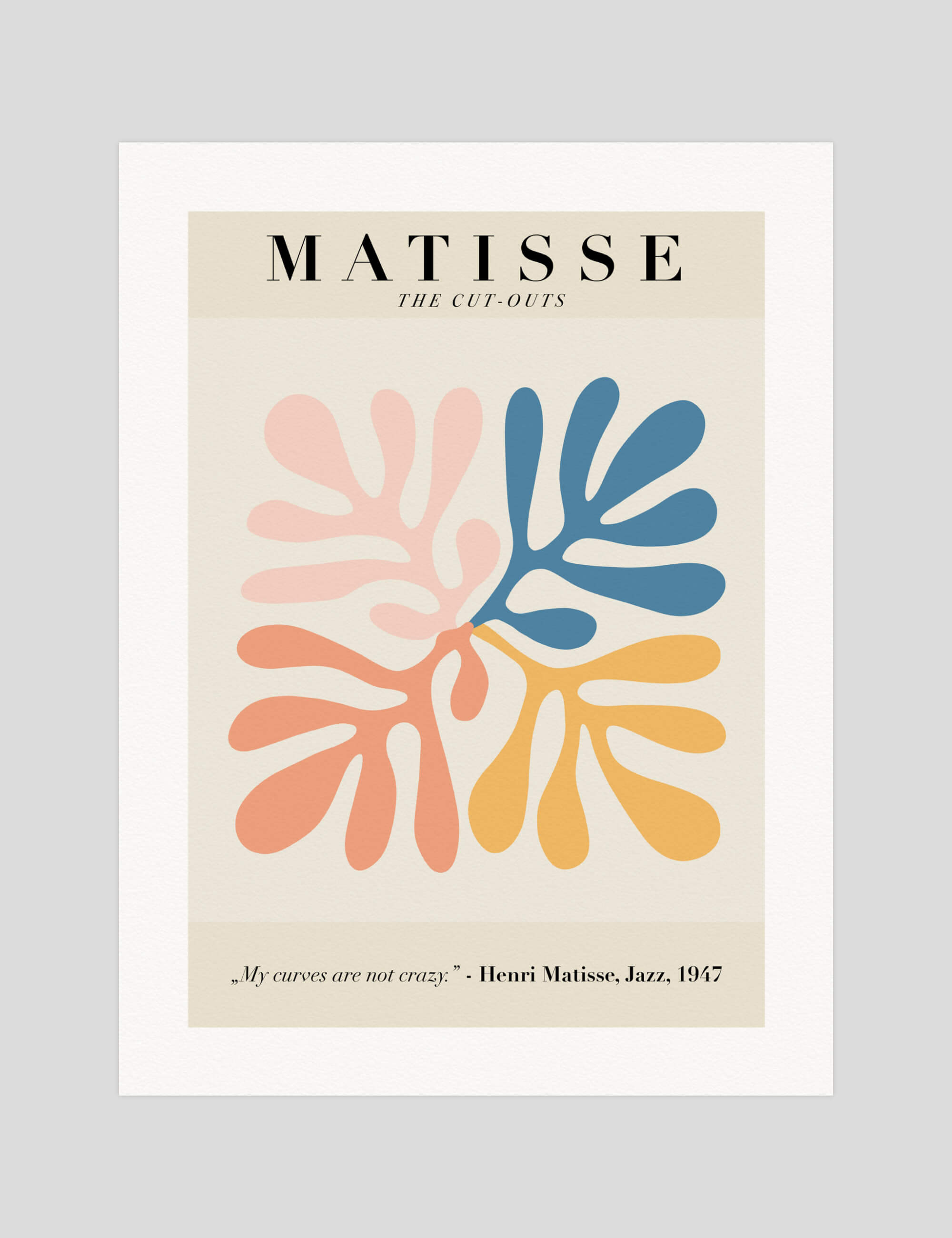 Matisse Jazz 1947 Exhibition Poster by Henri Matisse | Pop Motif