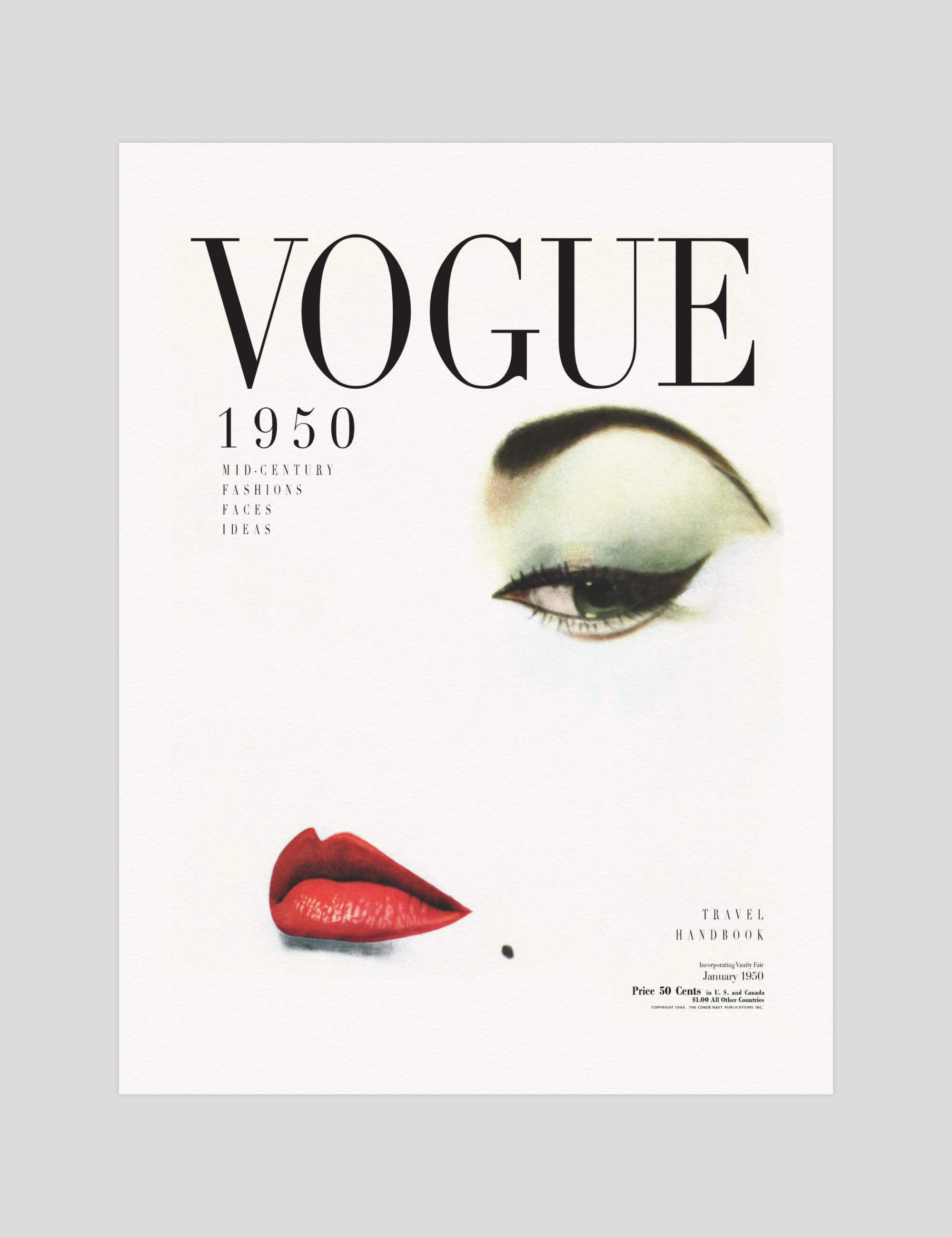 Vogue Cover 1950 Art Print | Pop Motif