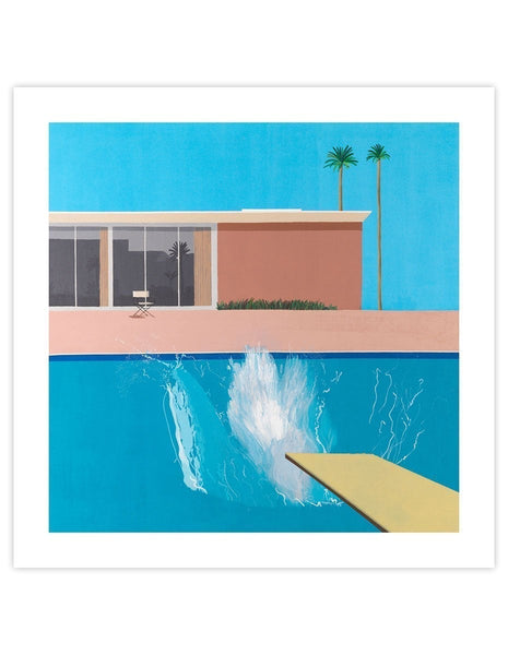 デイビッドホックニー　A Bigger Splash A Bigger Splash David Hockney Print | Gallery Quality | Pop Motif