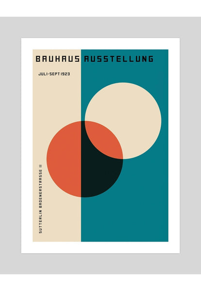 Bauhaus Ausstellung 1923 Circles Poster Art Print | Pop Motif