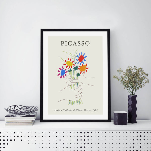 Picasso Bouquet Of Peace 1972 Exhibition Poster Art Print | Pop Motif