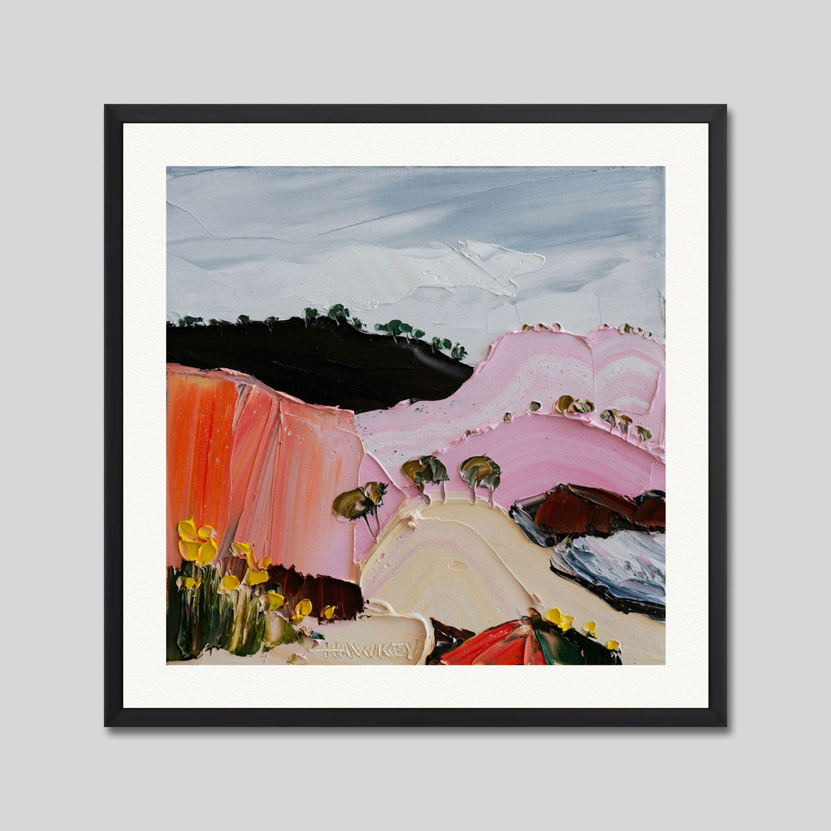 A Little While Longer by Angela Hockey Art Print in Black Frame