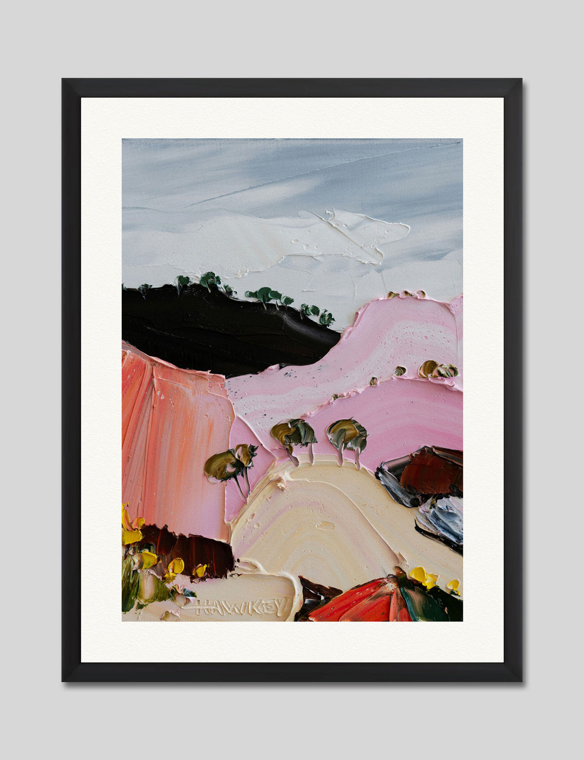 A Little While Longer by Angela Hawkey Art Print in Black Frame
