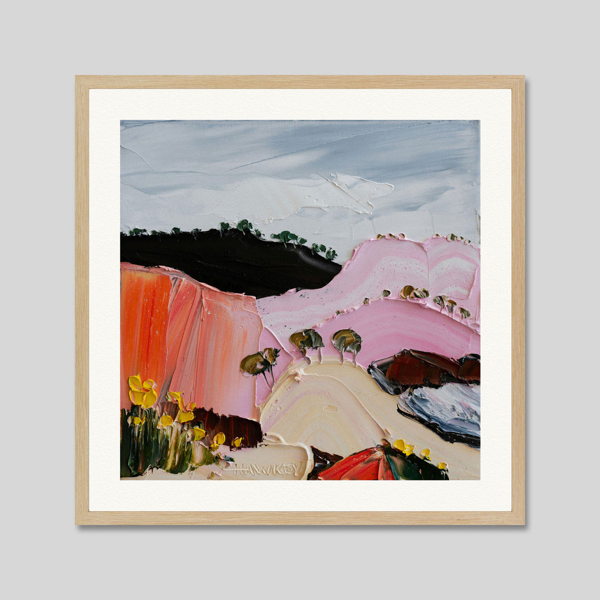 A Little While Longer by Angela Hockey Art Print in Natural Frame