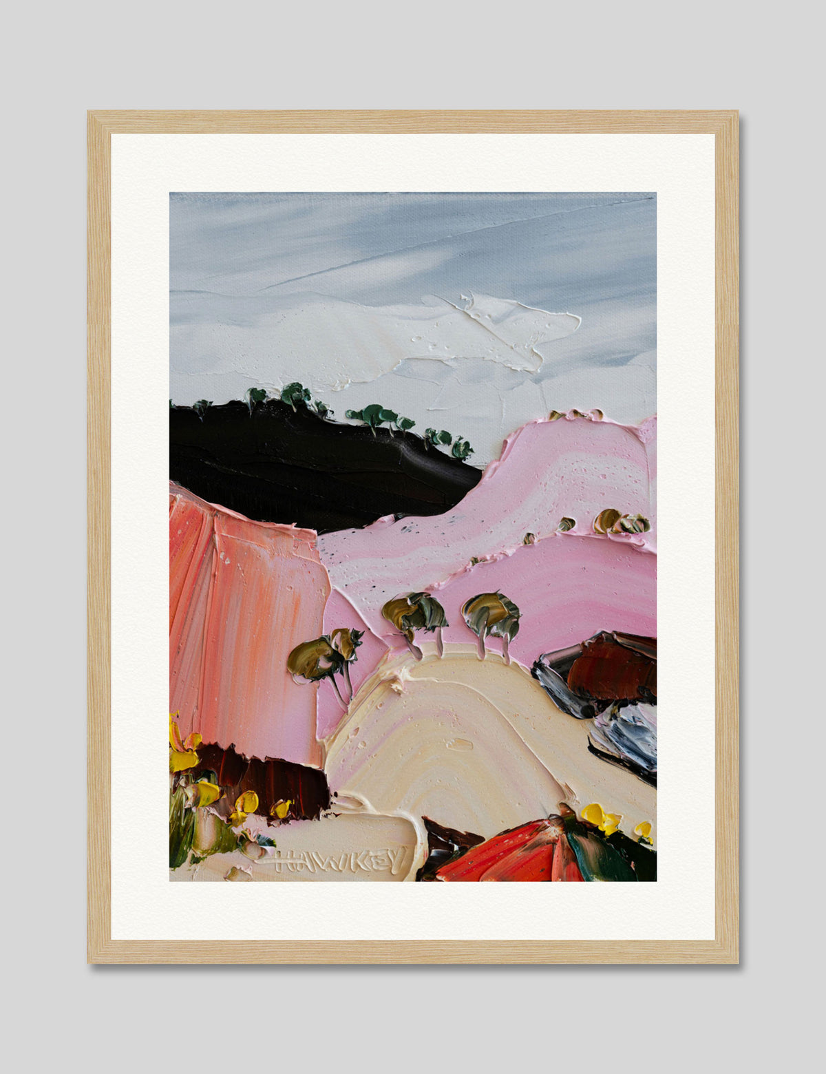 A Little While Longer by Angela Hawkey Art Print in Natural Frame