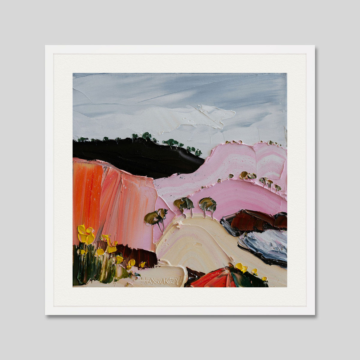 A Little While Longer by Angela Hockey Art Print in White Frame