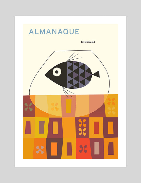 Poster Art Cover outlet Almanaque 1960 by Sebastiao Rodrigues Edited.