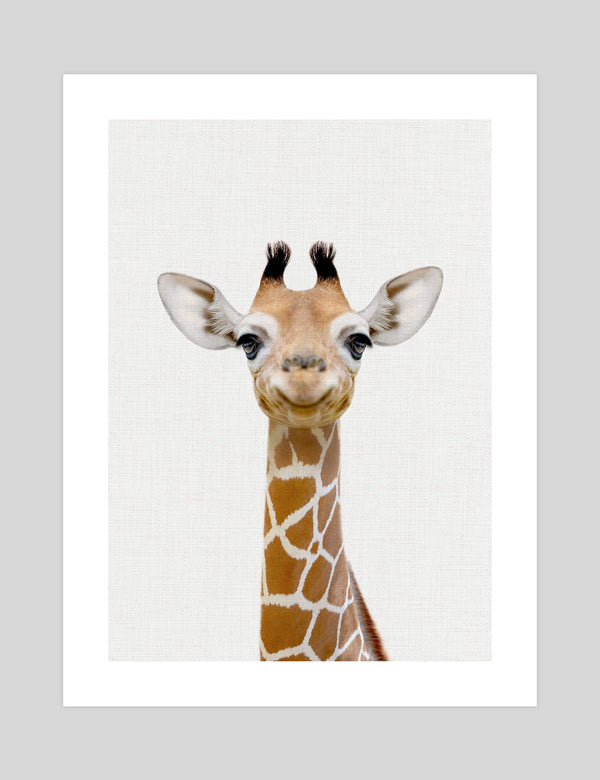 Your Zoo Giraffe Giclee store print unframed