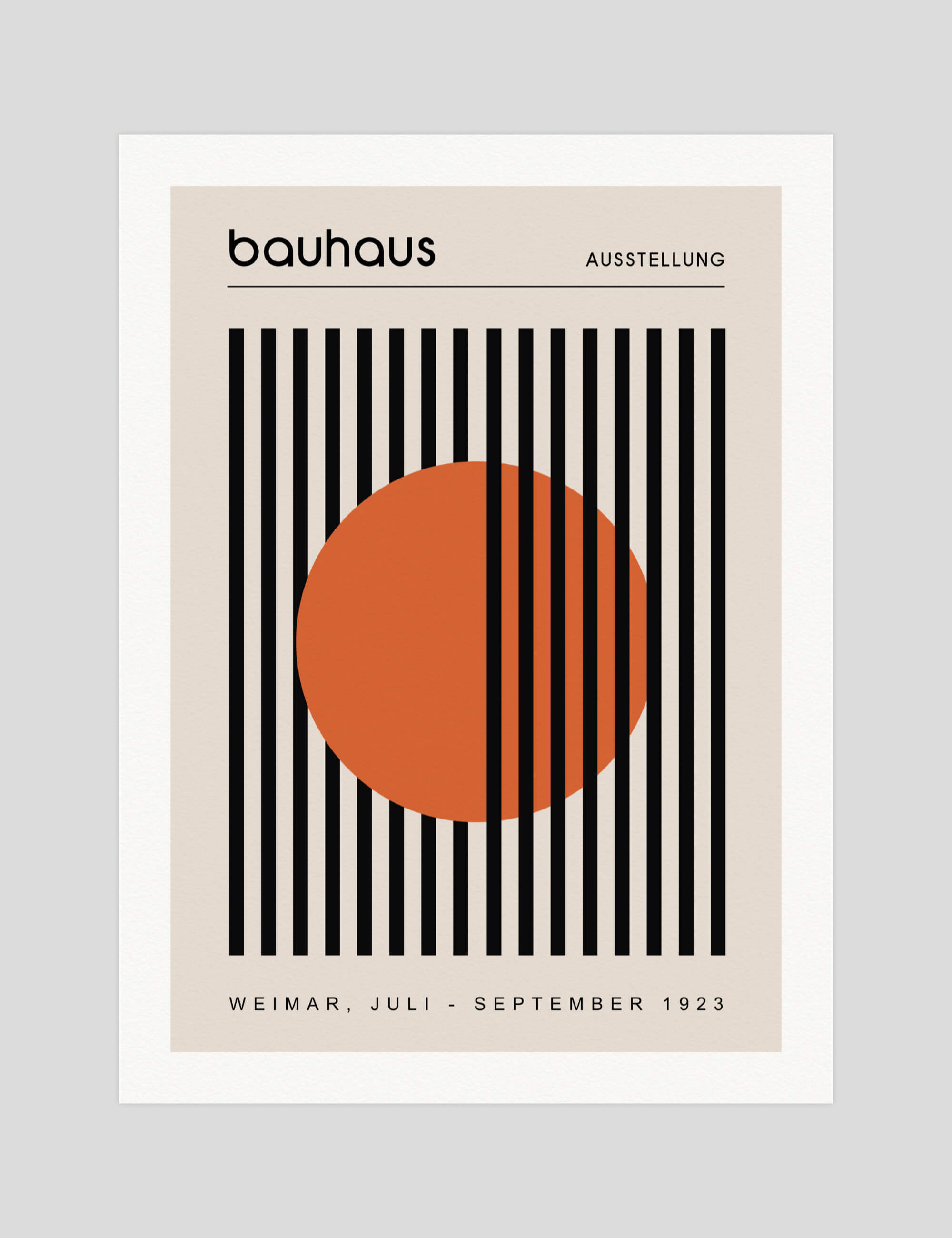 Bauhaus Orange Circle
