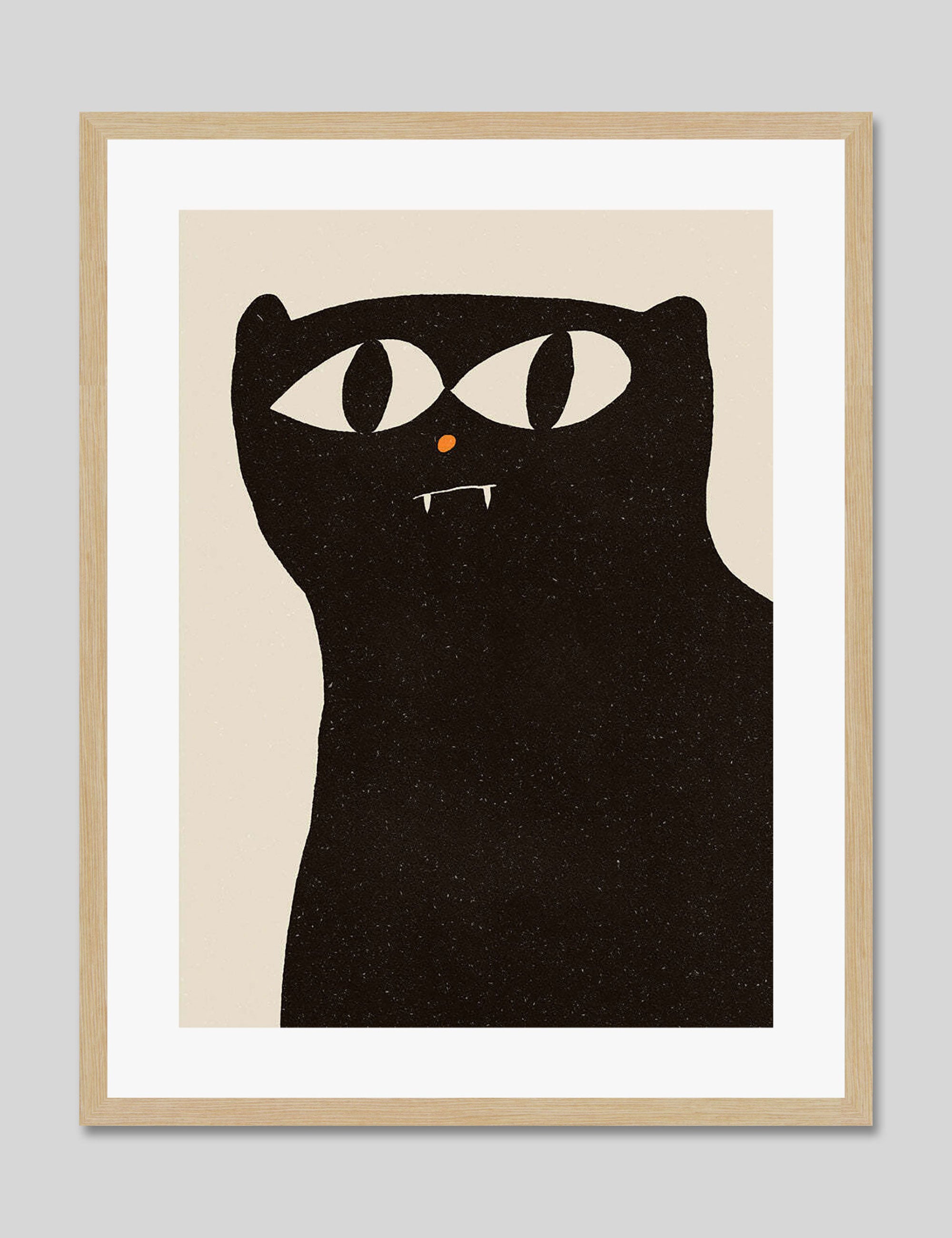Black Cat Art Print by Enikő Eged | Pop Motif
