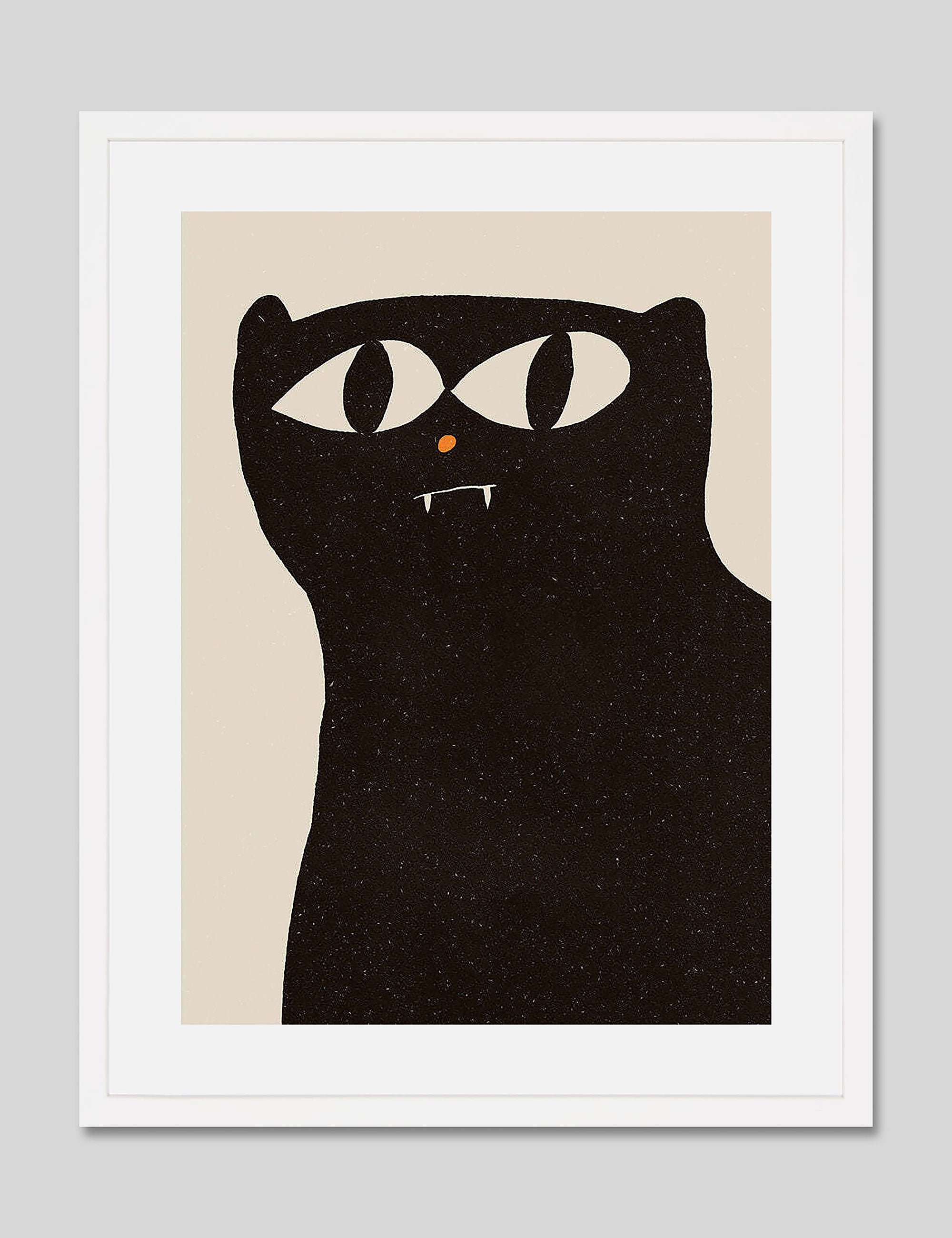 Black Cat Art Print by Enikő Eged | Pop Motif