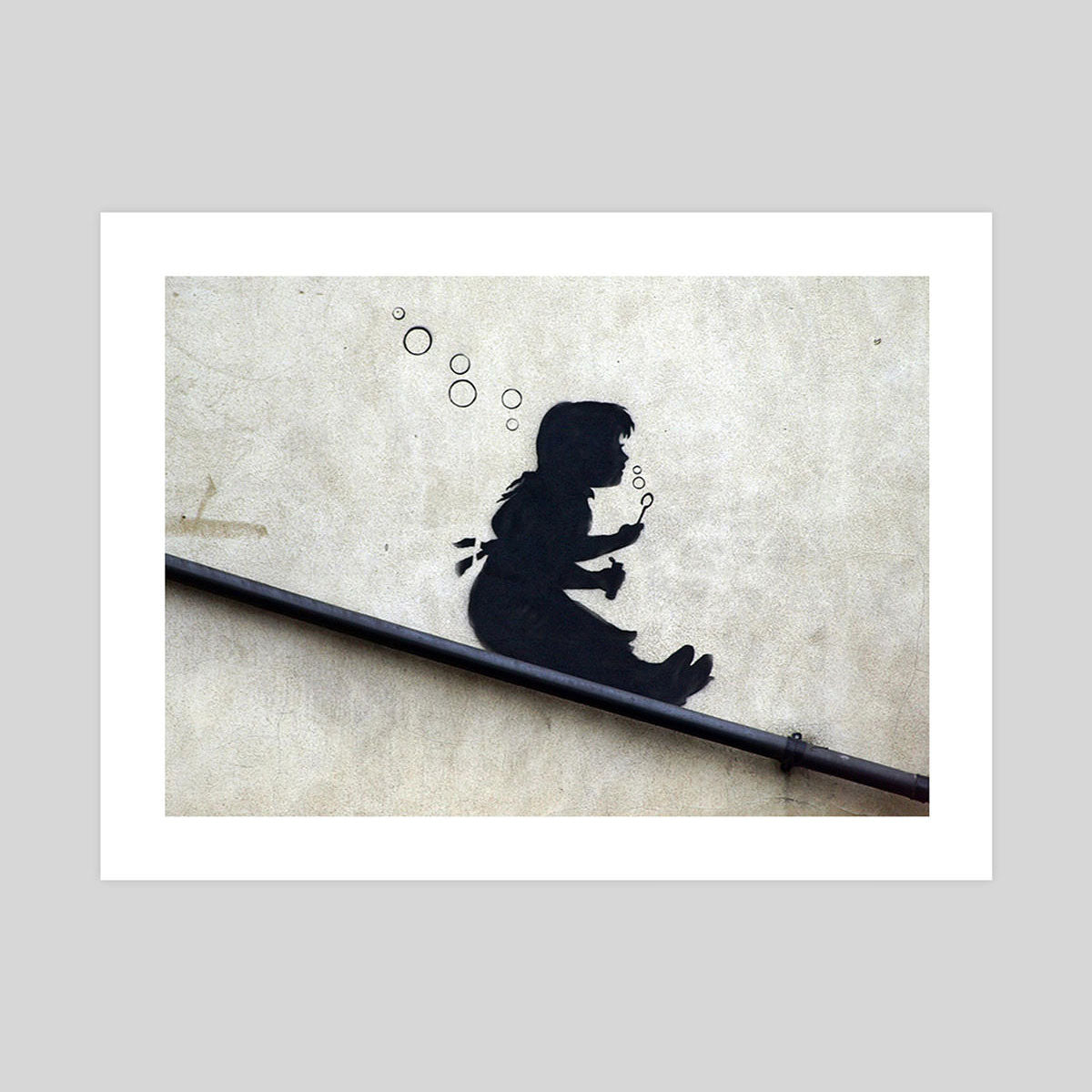 バンクシー Girl blowing Bubbles エスタンプリトグラフ バンクシー Girl blowing Bubbles エスタンプリトグラフ
