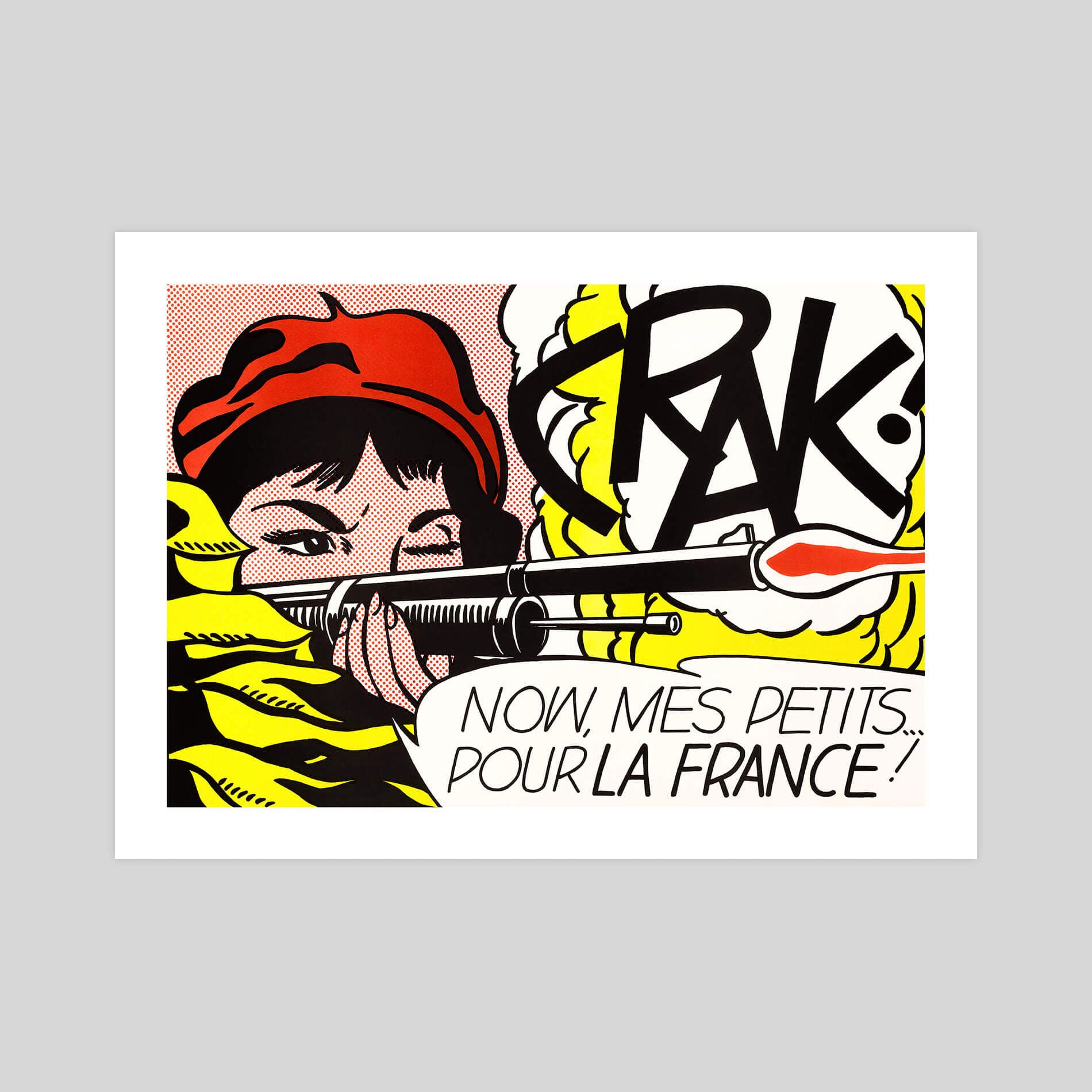 CRAK by Roy Lichtenstein Art Print
