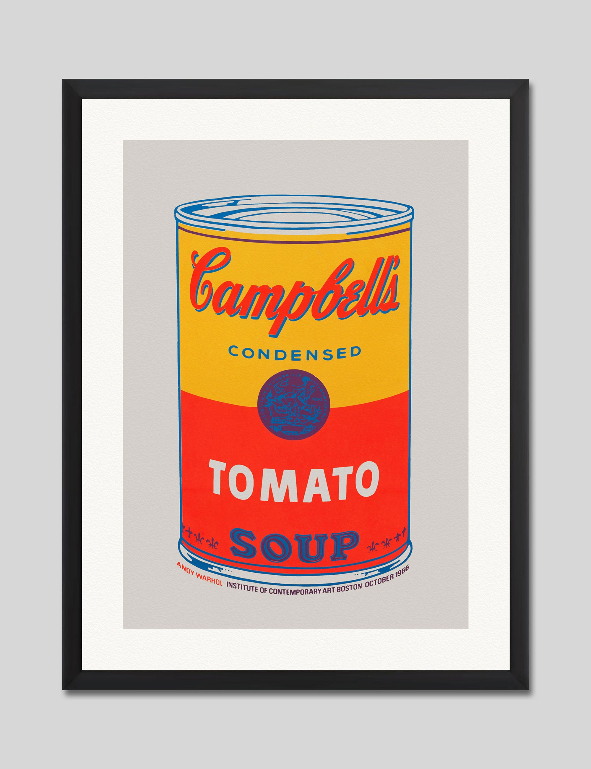 Campbell's Soup by Andy Warhol Art Print in Black Frame