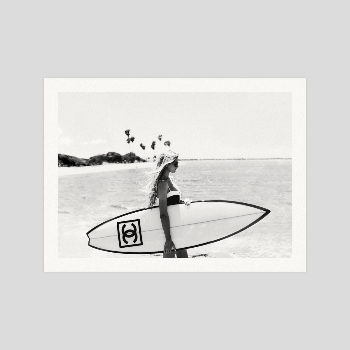 Chanel Surfer gallery quality art print produced using 100% cotton rag textured art paper and pigment based archival inks in New Zealand.
