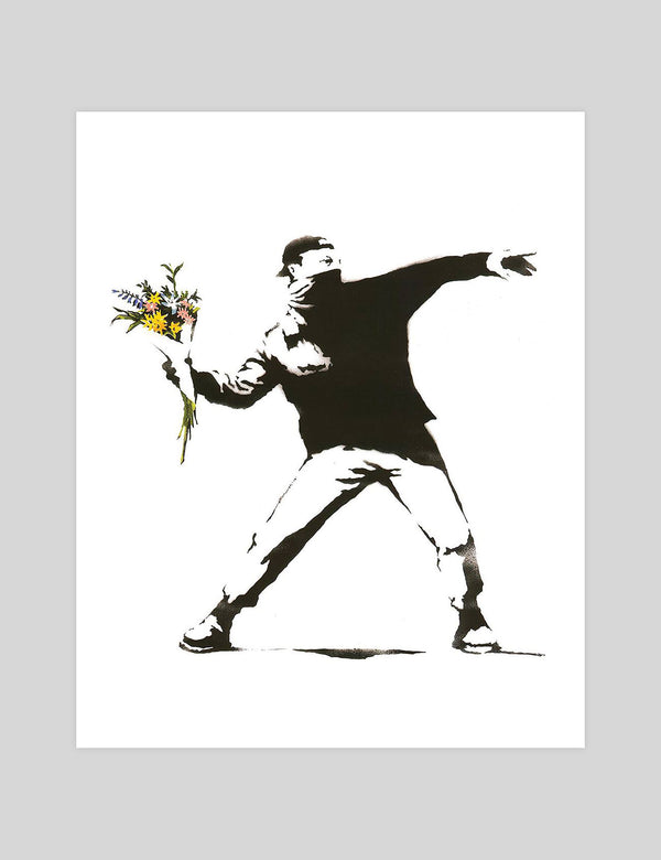 Love Is In The Air by Banksy Art Print | Pop Motif