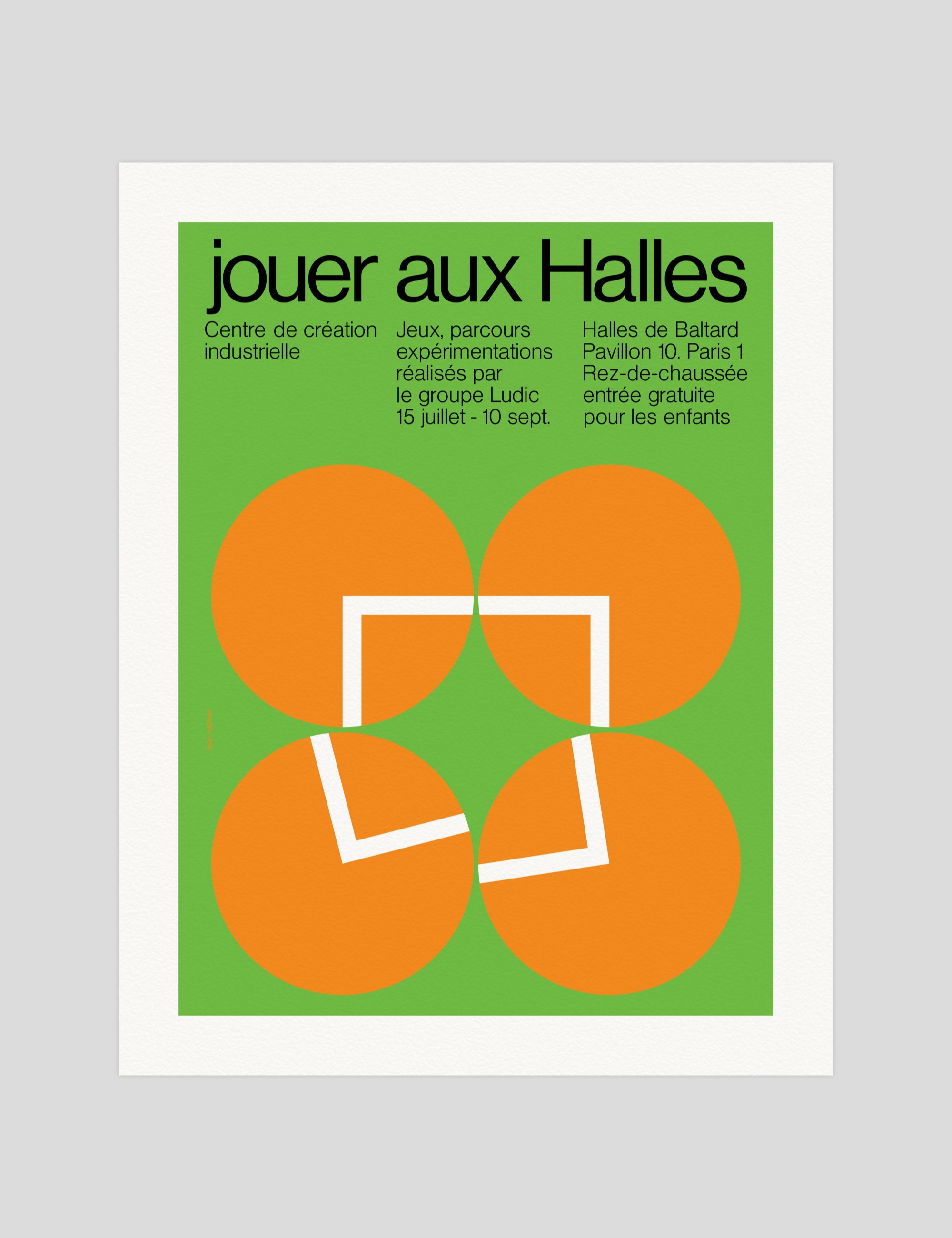 Jean Widmer Jouer Aux Halles gallery quality art print produced using 100% cotton rag textured art paper and pigment based archival inks in New Zealand.