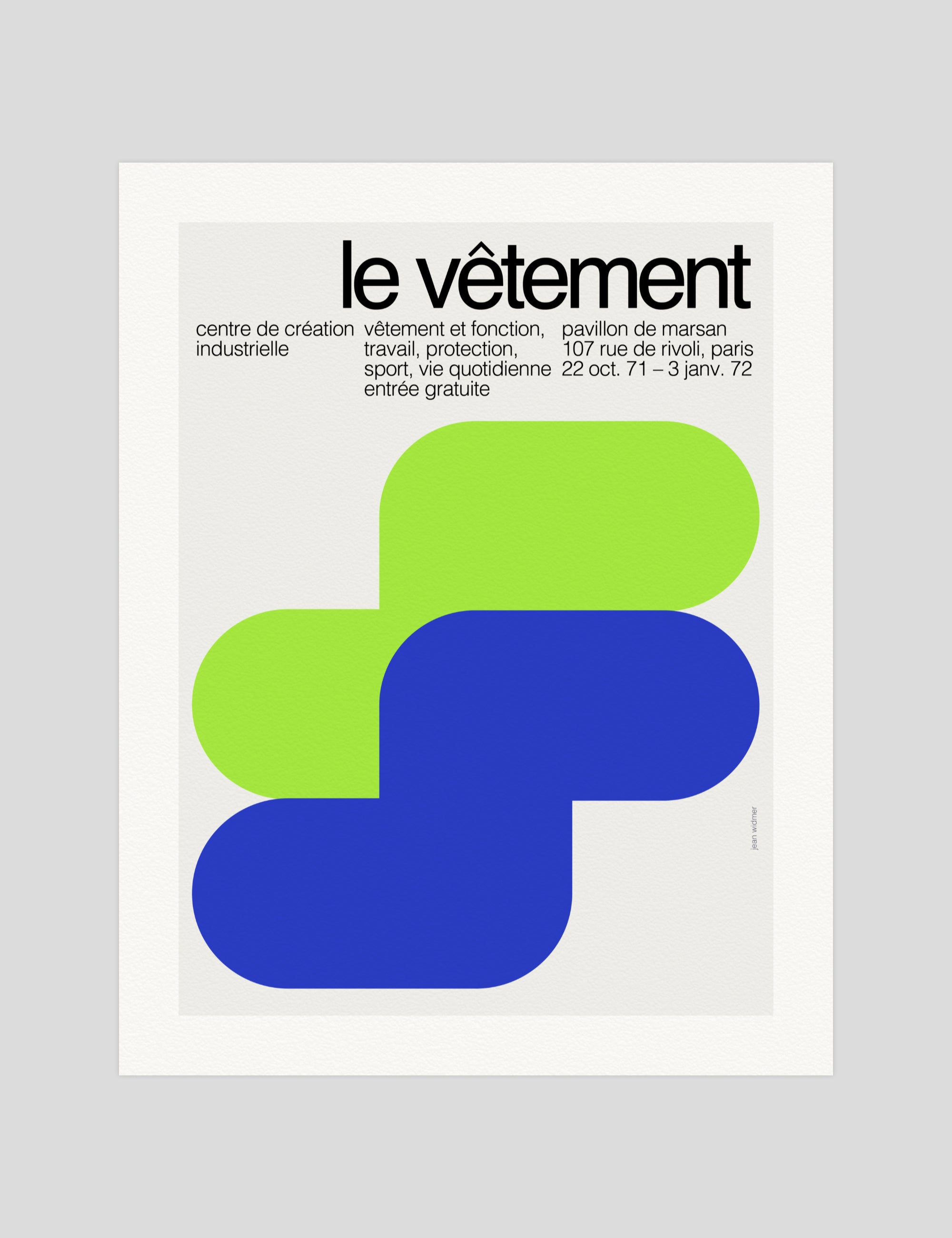 Jean Widmer Le Vetement gallery quality art print produced using 100% cotton rag textured art paper and pigment based archival inks in New Zealand.