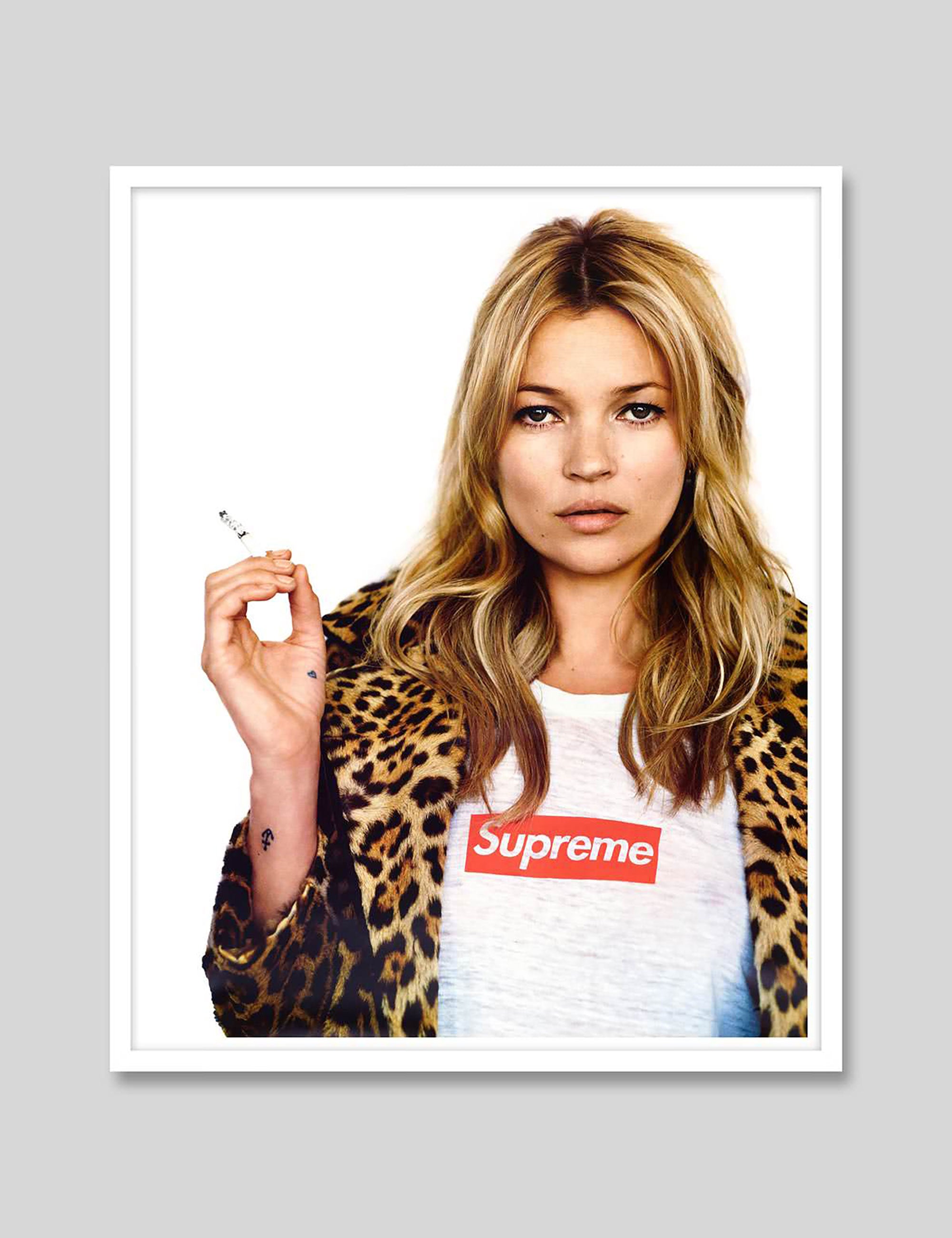 Kate Moss Supreme Poster Pop Motif