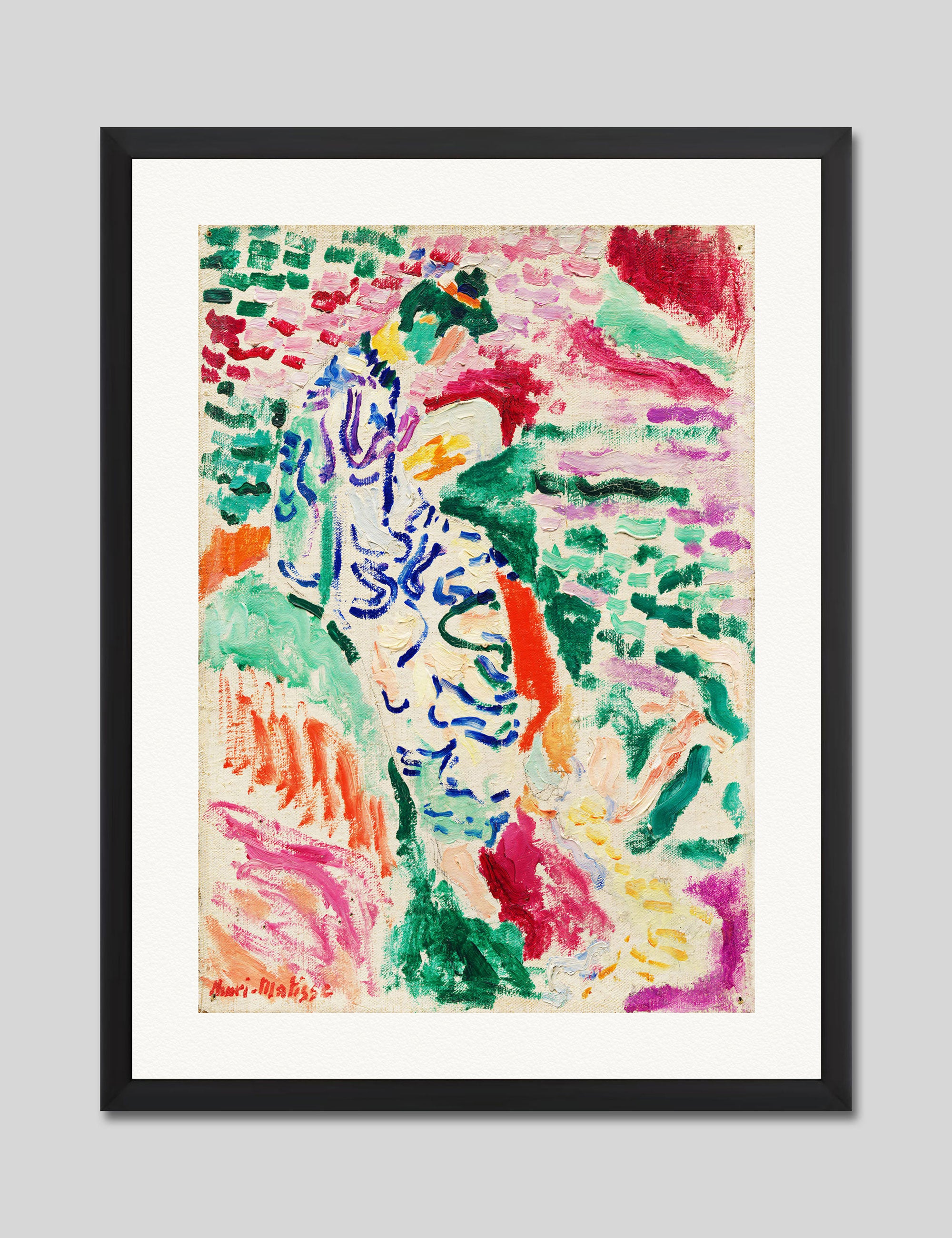 La Japonaise by Henri Matisse Art Print in Black Frame