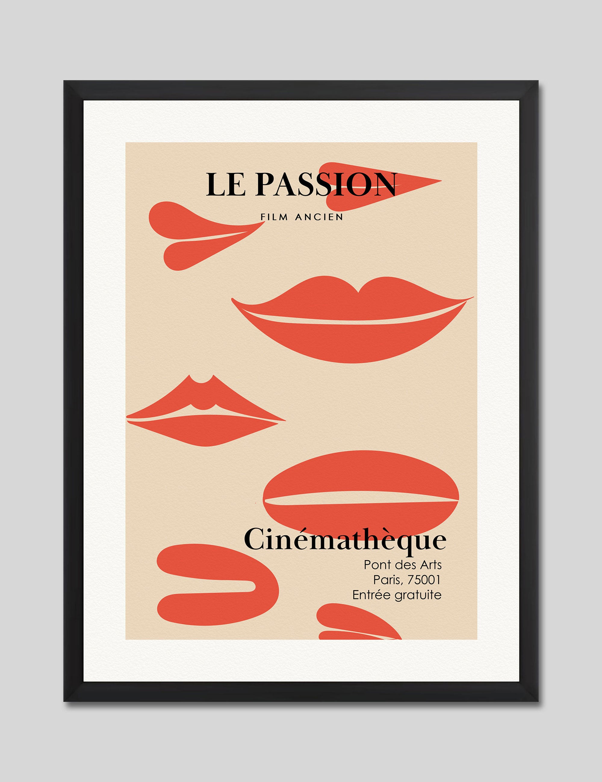 Le Passion Art Print in Black Frame