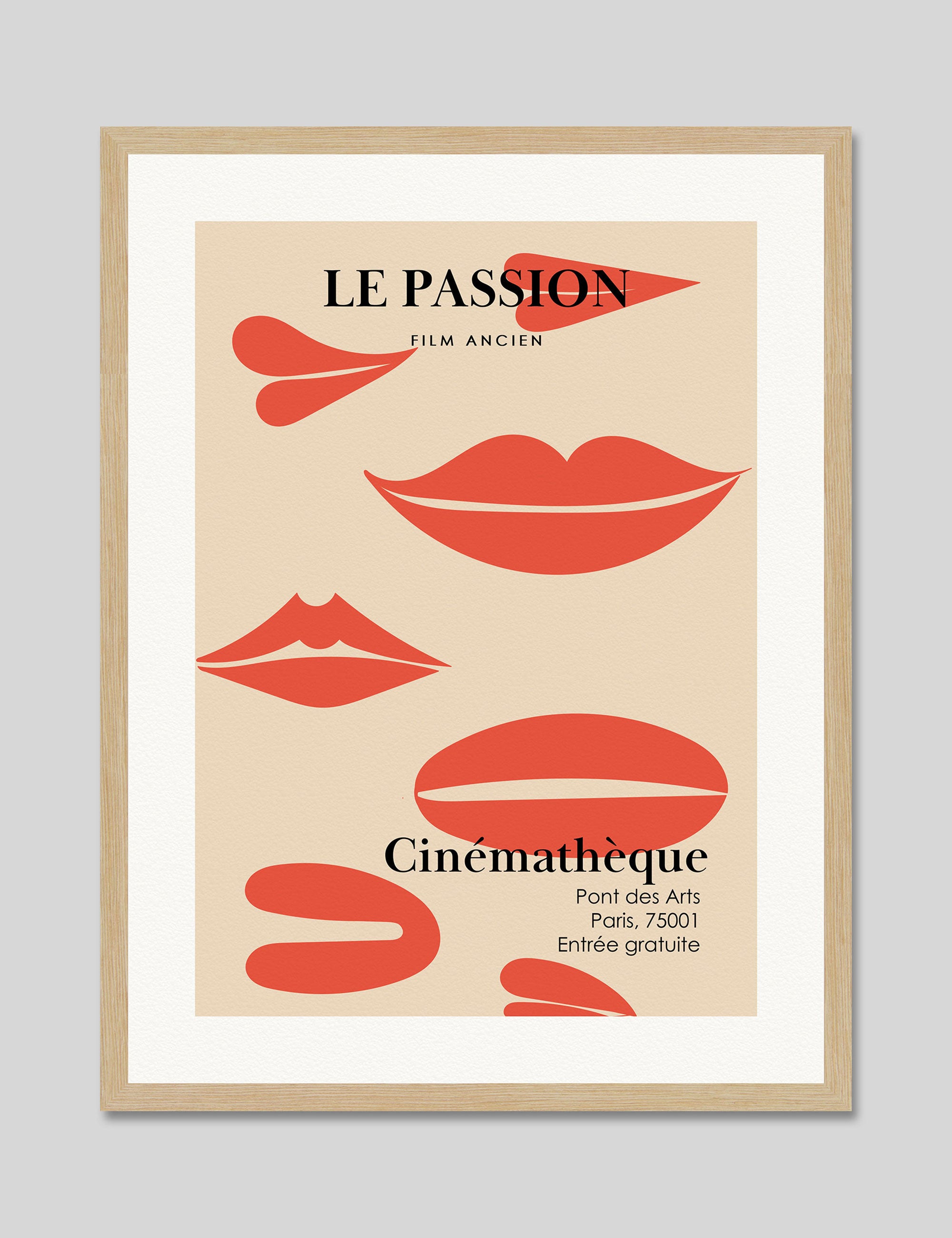Le Passion Art Print in Natural Frame