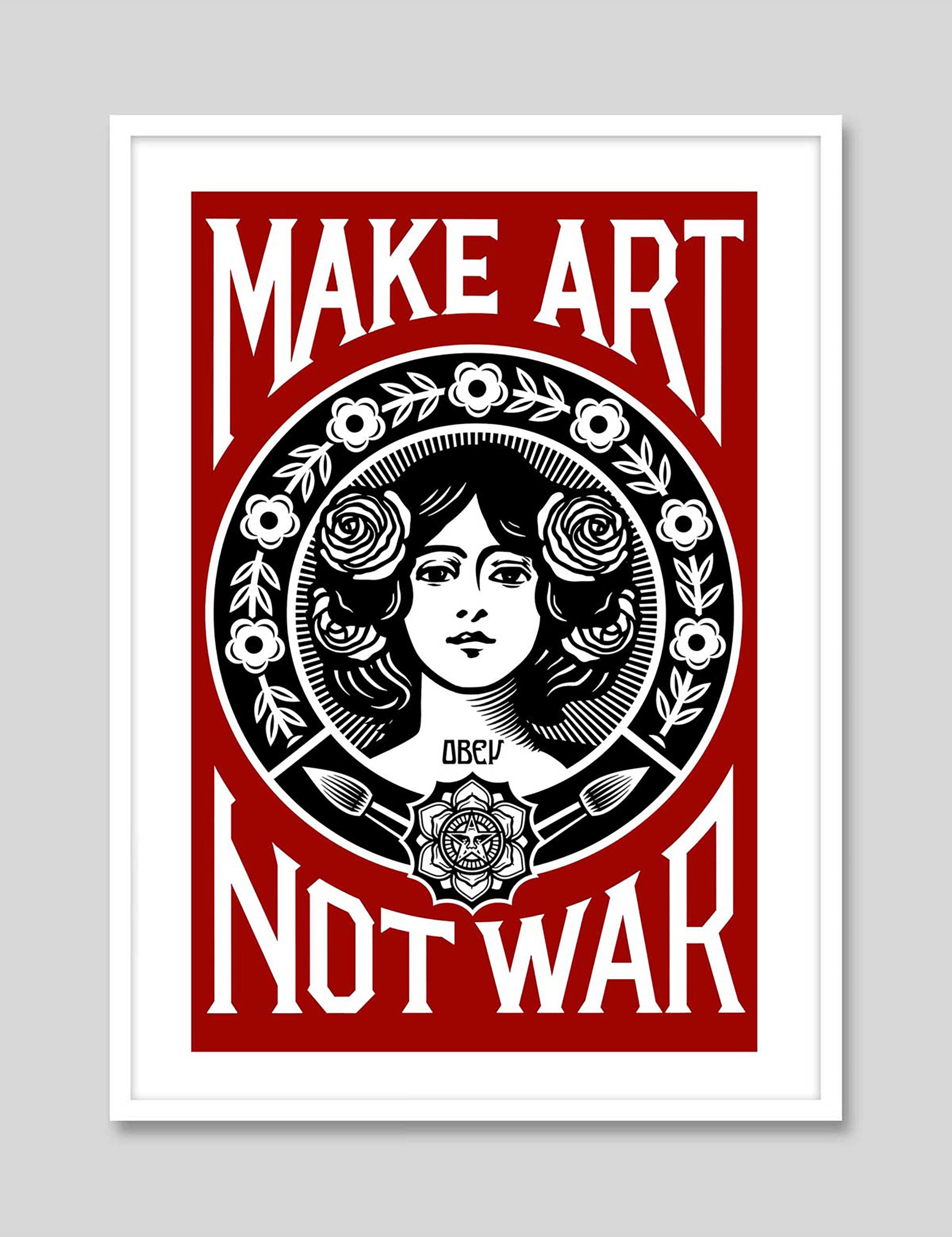 Make Art Not War by Shepard Fairey Art Print | Pop Motif