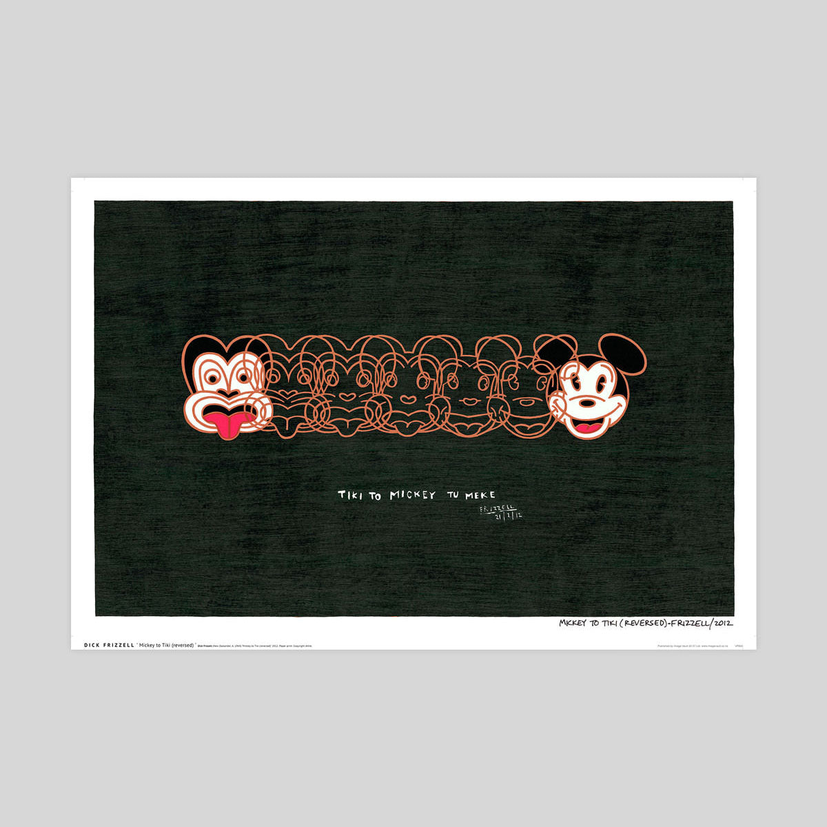 Mickey To Tiki Reversed by Dick Frizell Art Print