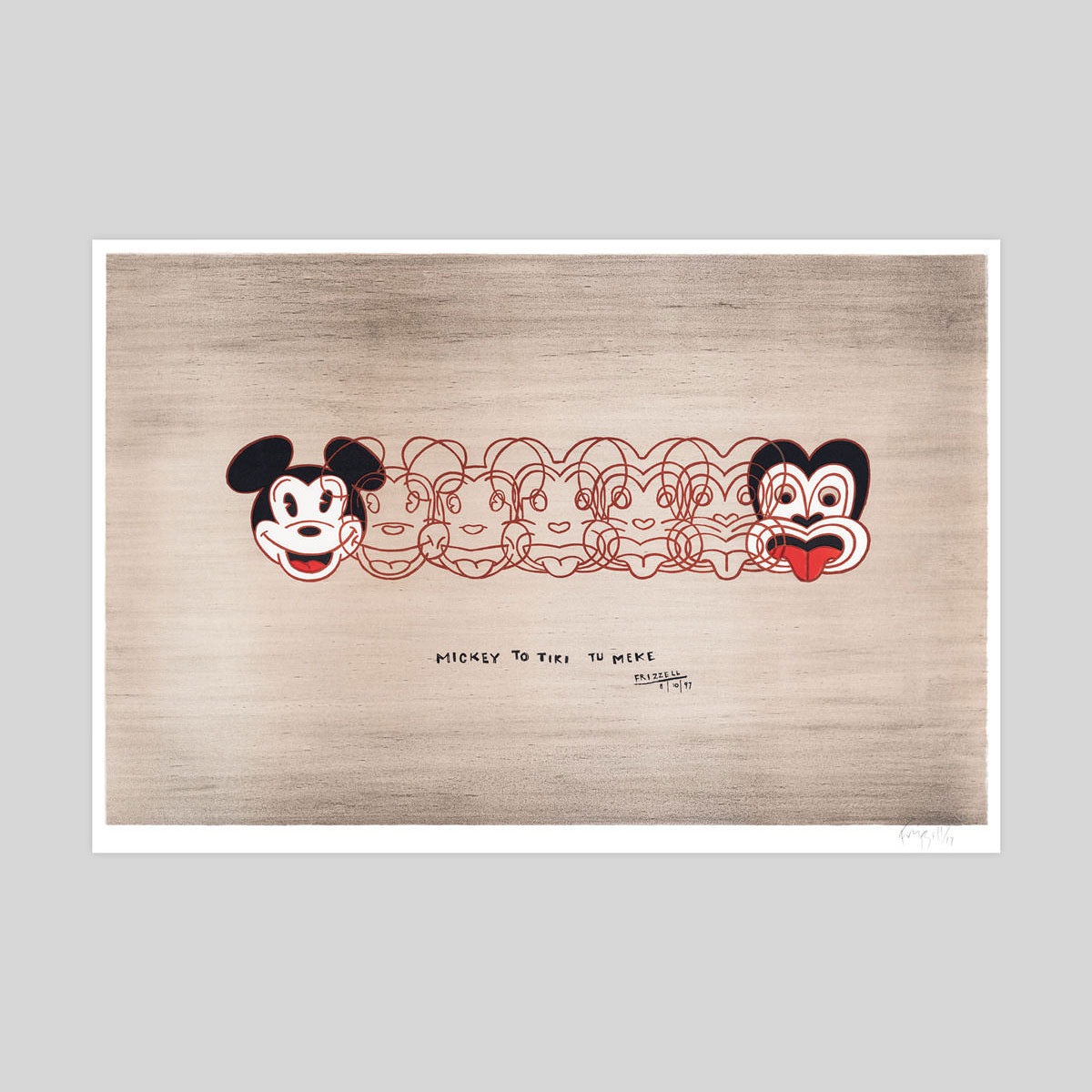 Mickey to Tiki by Dick Frizzell Art Print