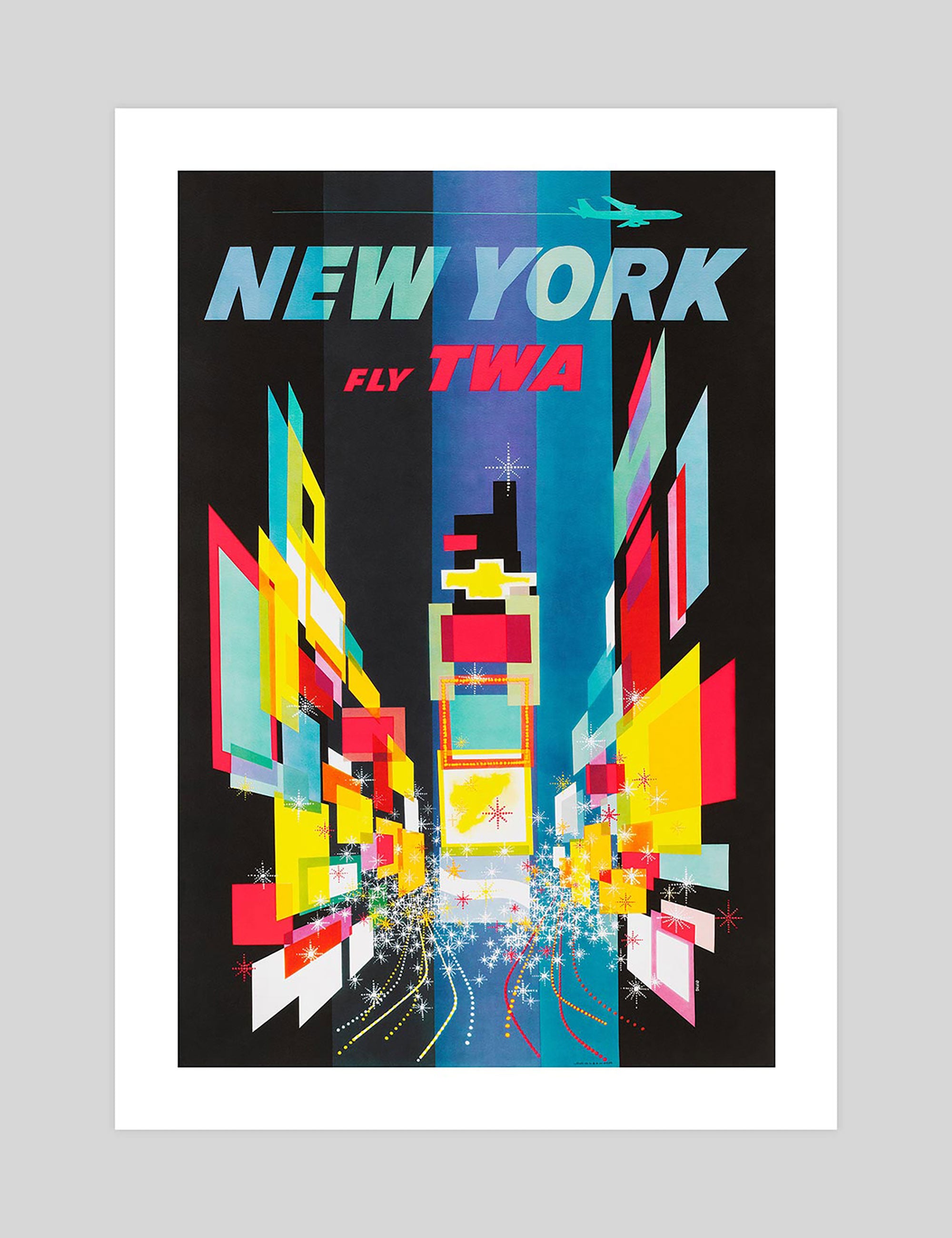 David Klein Vintage Travel Posters TWA | Pop Motif