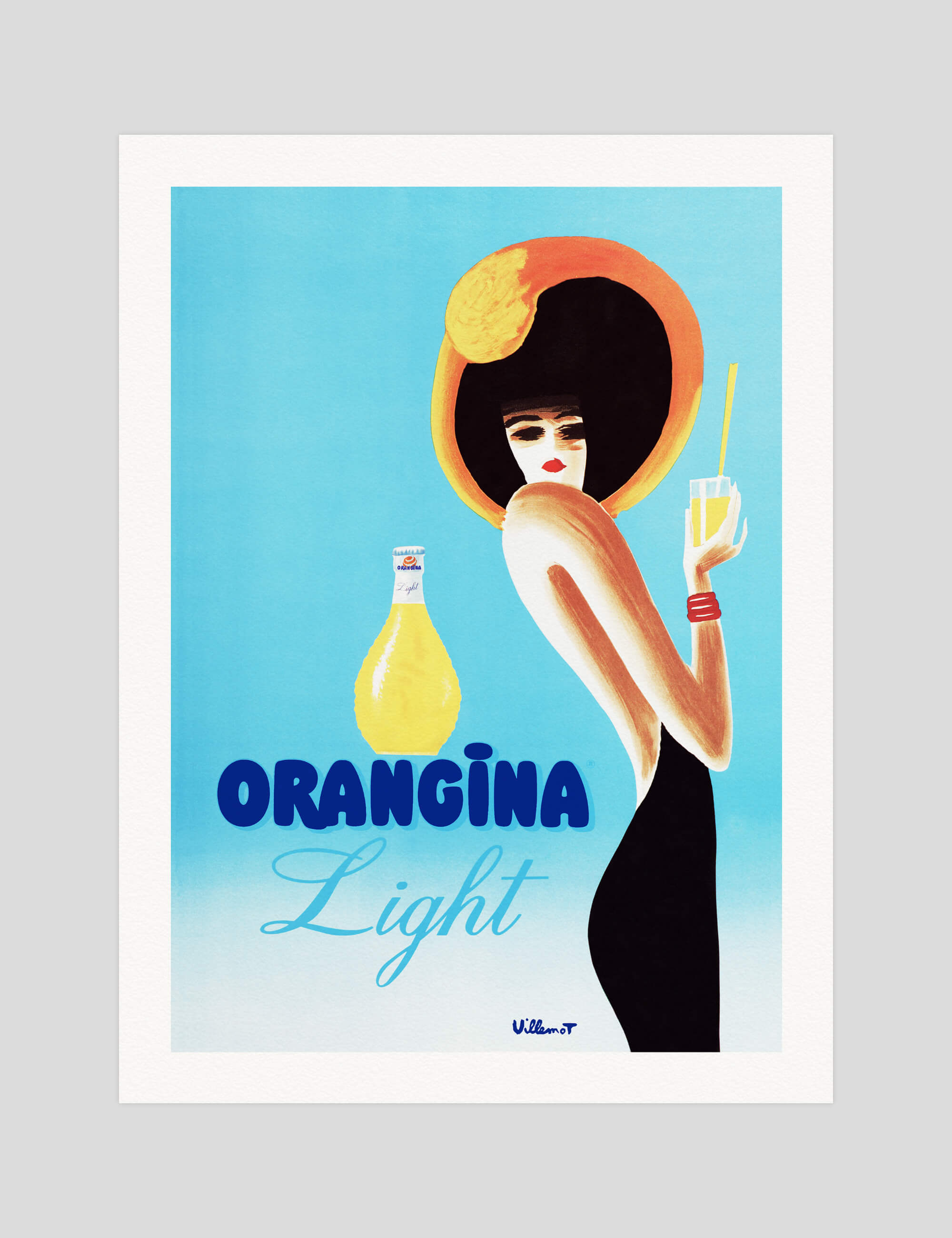 Orangina Light Art Print by Bernard Villemot | Pop Motif