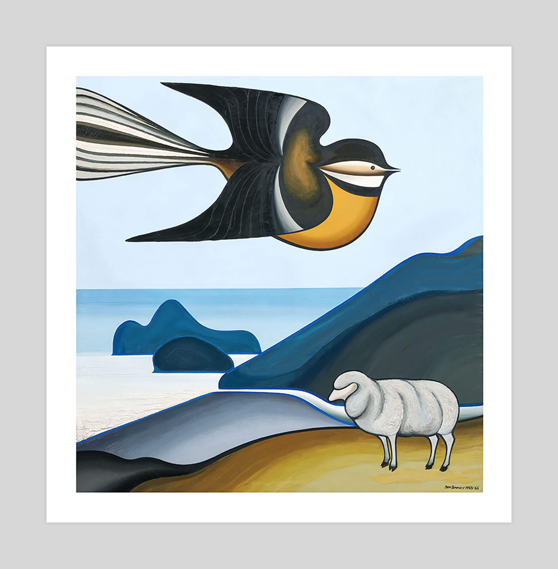 Pastoral Te Henga by Don Binney Art Print