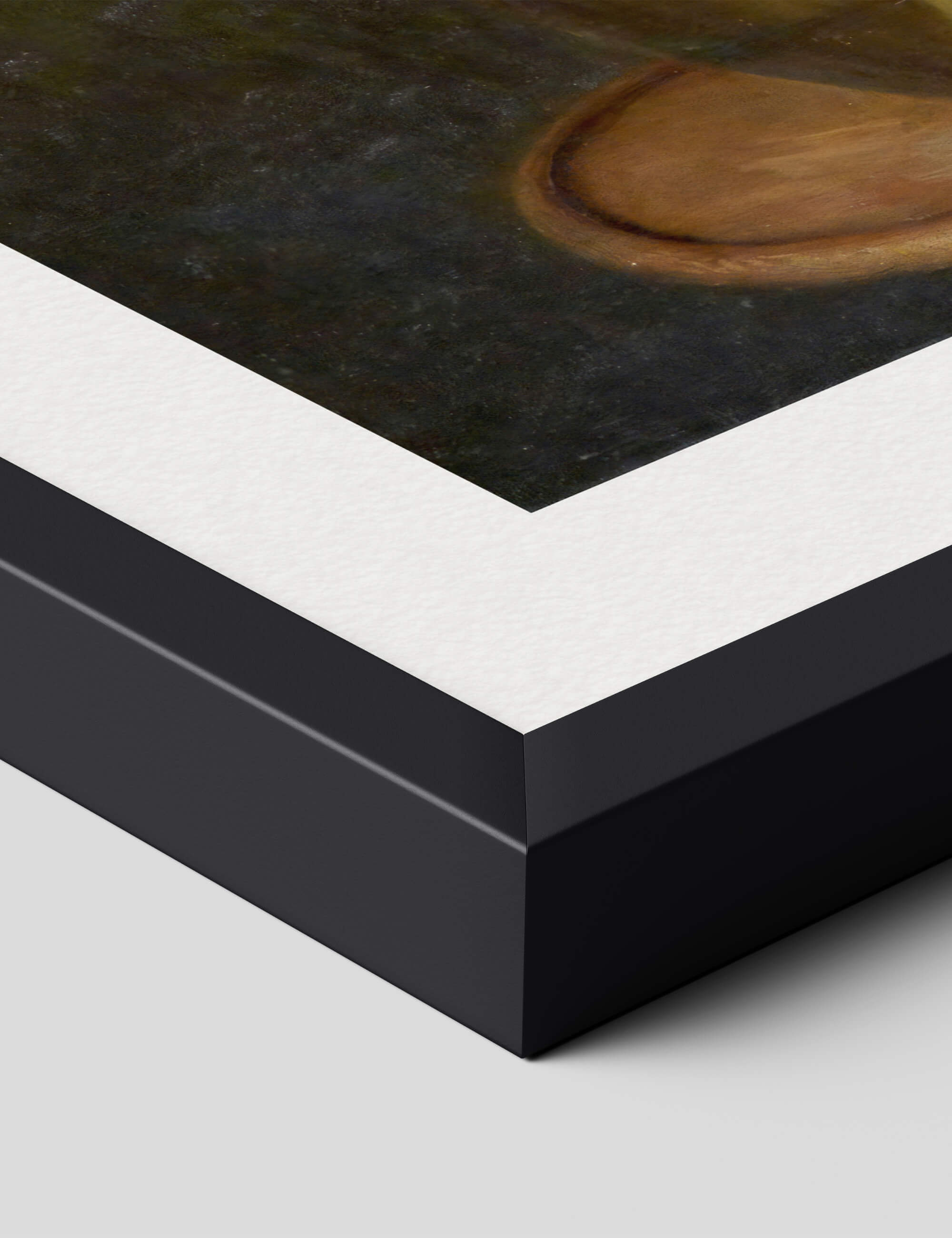 Peonies in a Round Glass Vase by Henri Fantin-Latour Art Print in Black Frame