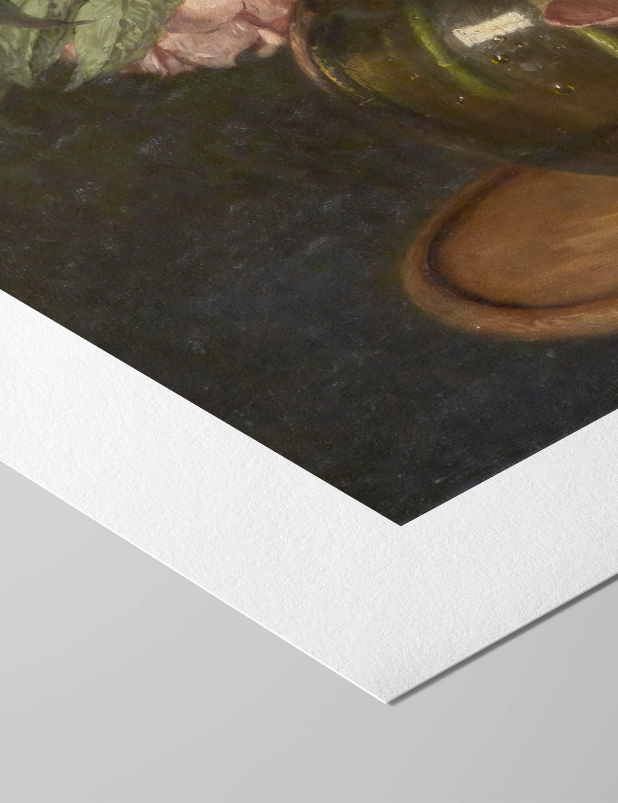 Peonies in a Round Glass Vase