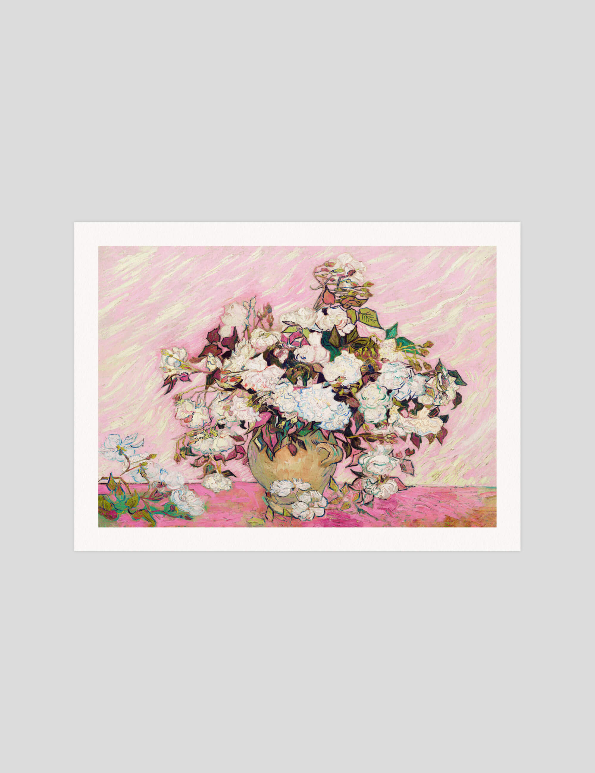 Pink Roses in a Vase