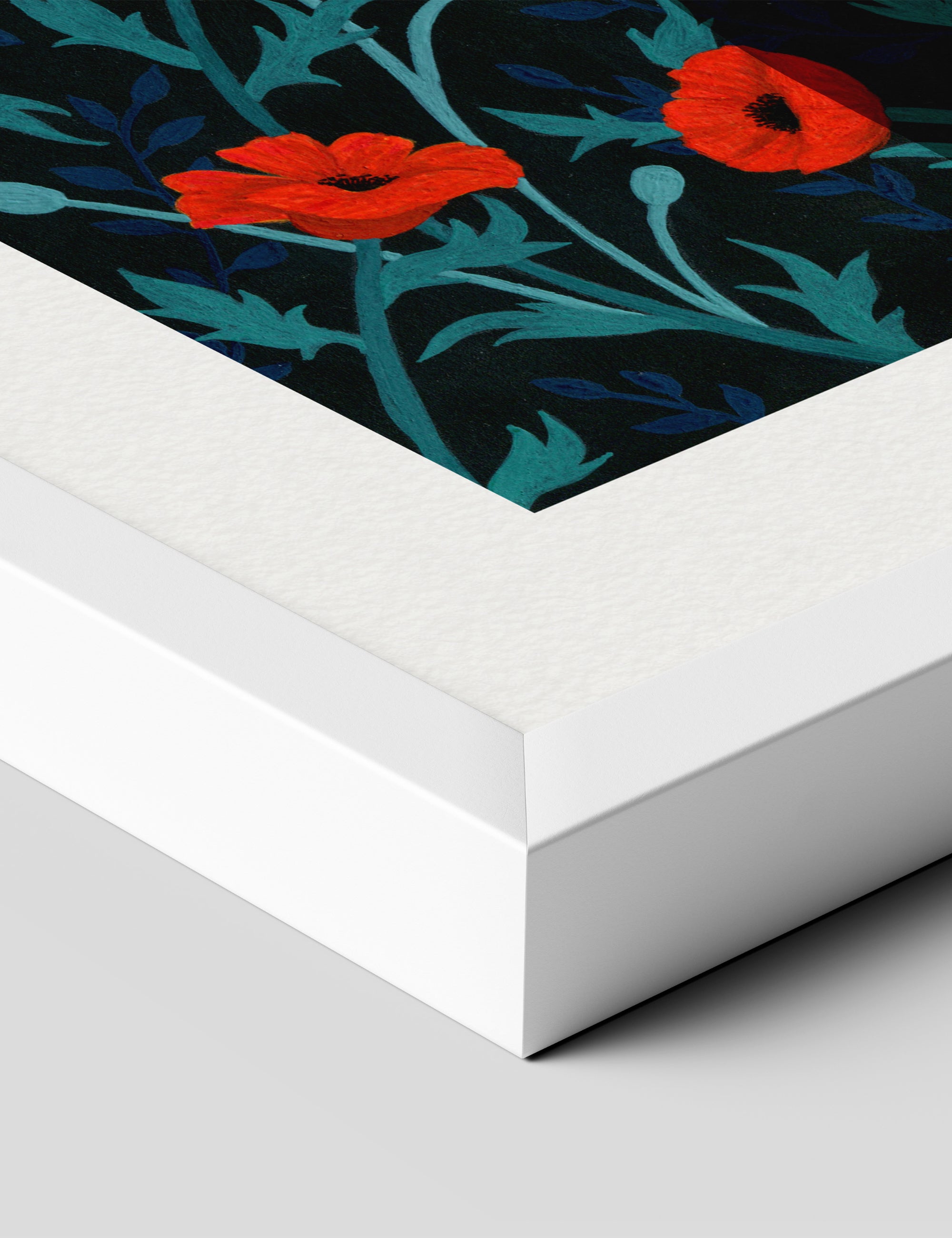 Poppy by Sofia Bonati Art Print in White Frame