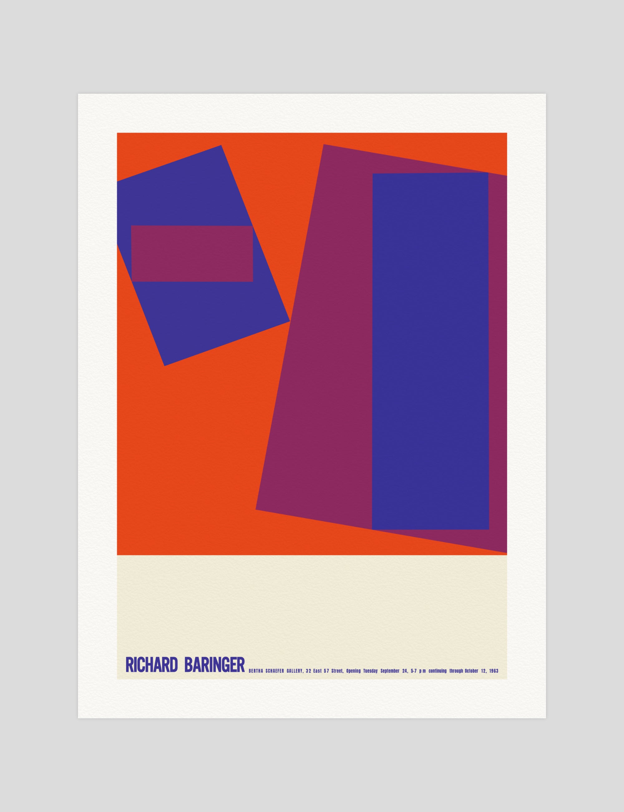 Richard Baringer Bertha Schaefer Gallery by Richard Baringer Art Print