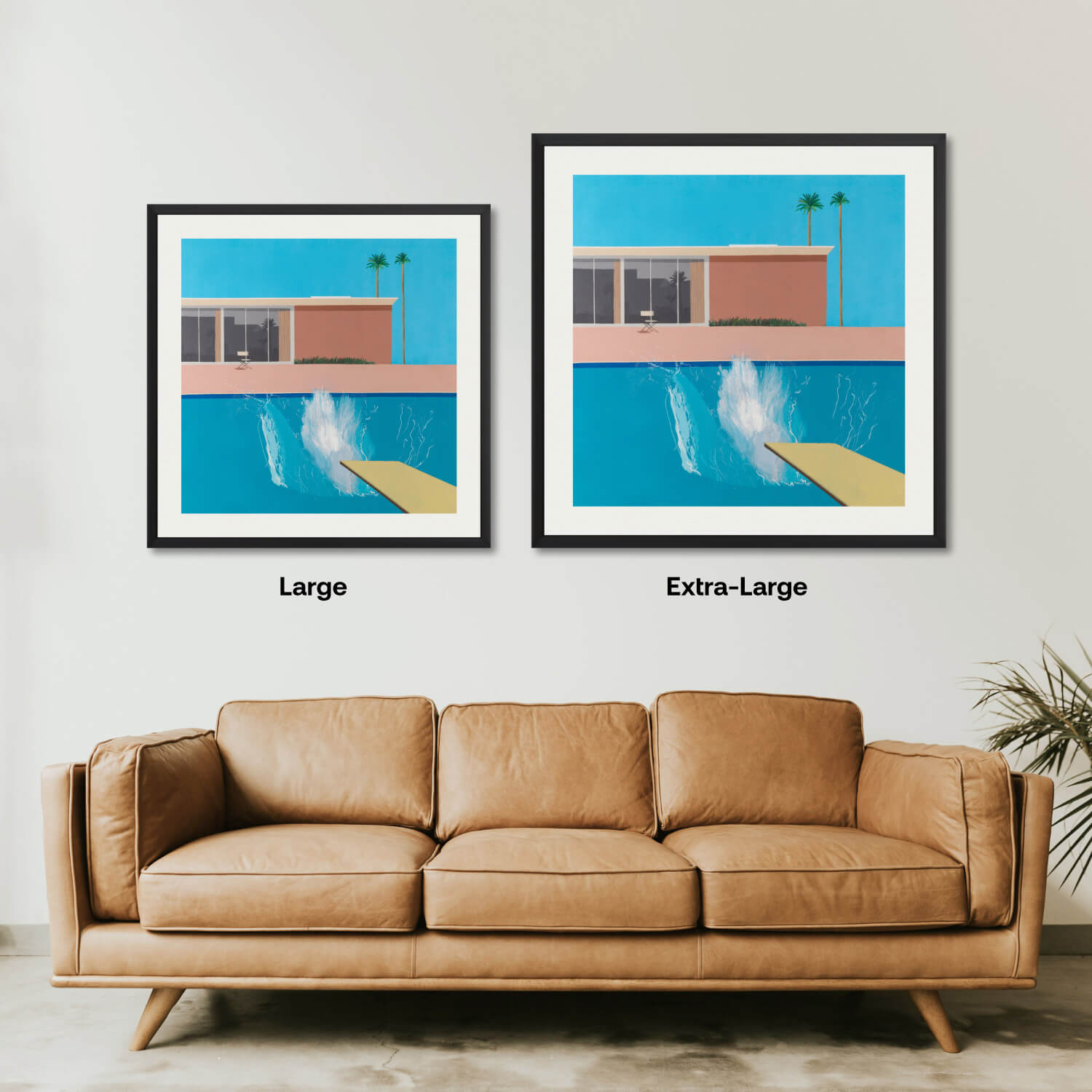 A Bigger Splash Art Print by David Hockney | Pop Motif