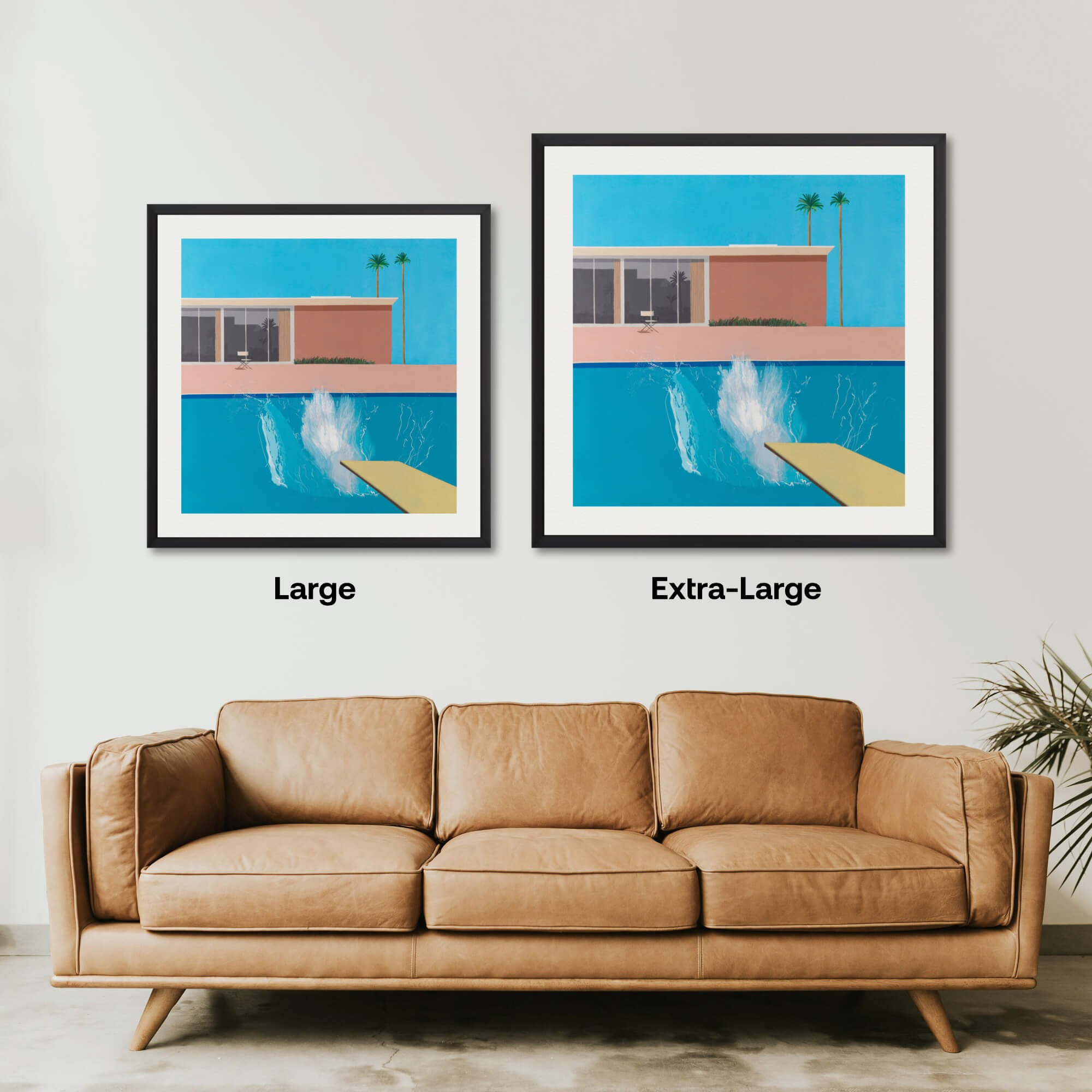 A Bigger Splash Art Print by David Hockney | Pop Motif
