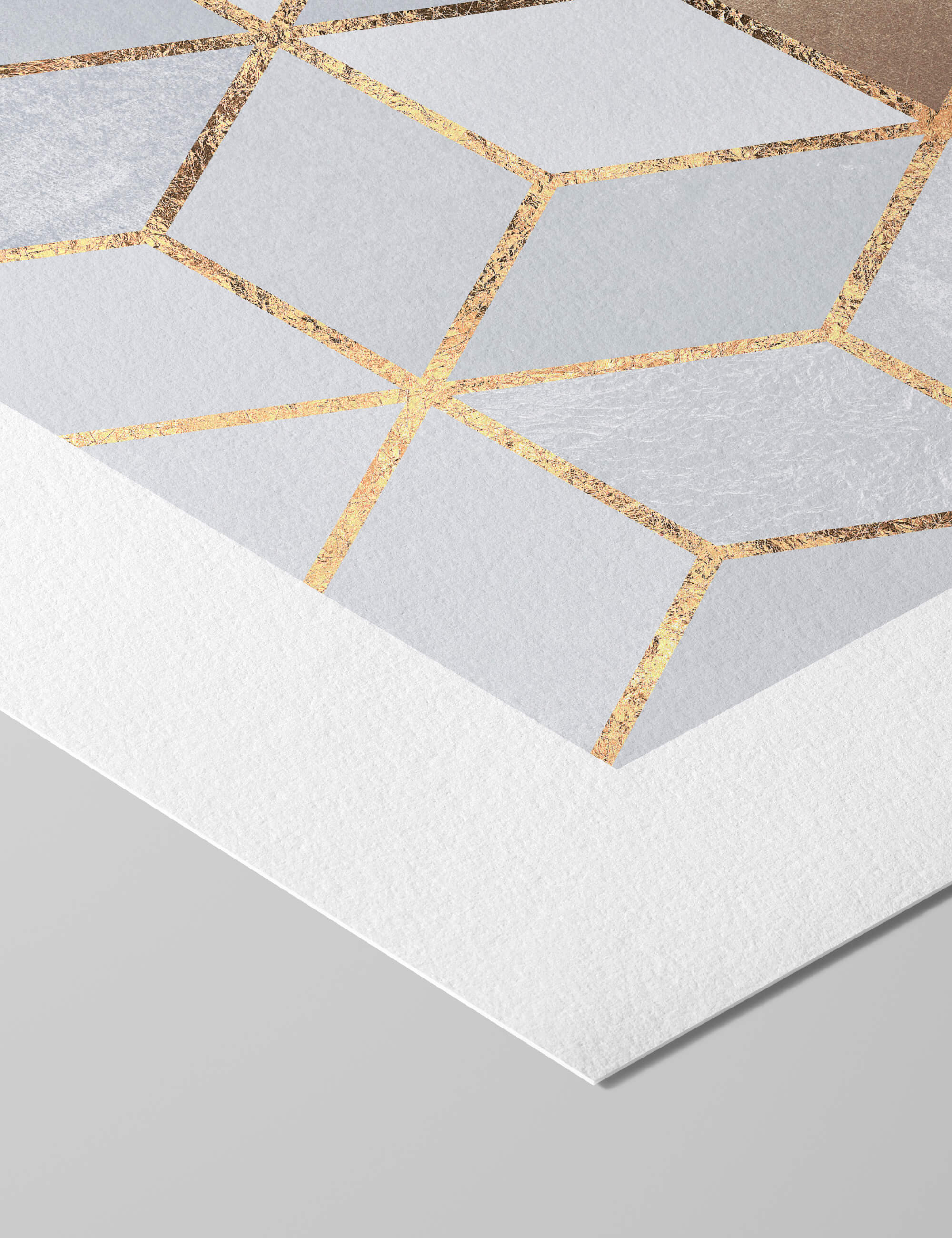 Soft Blue Gradiant Cubes