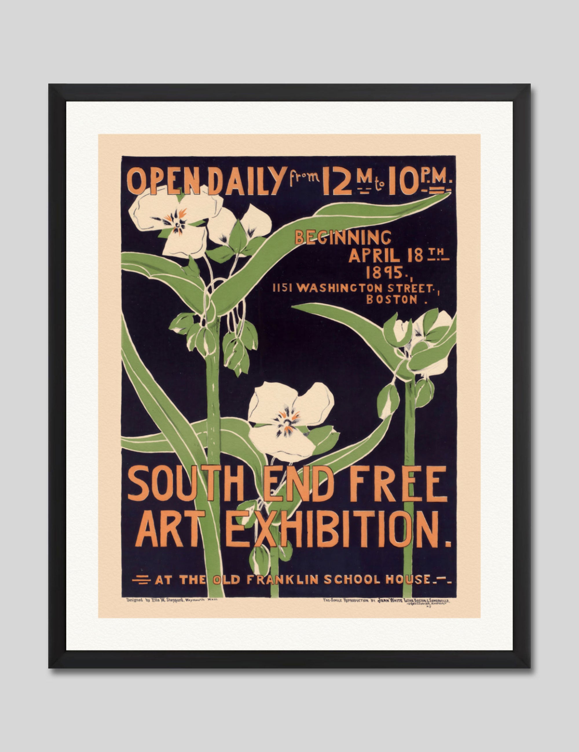 South End Free by Ella Sheppard Art Print in Black Frame