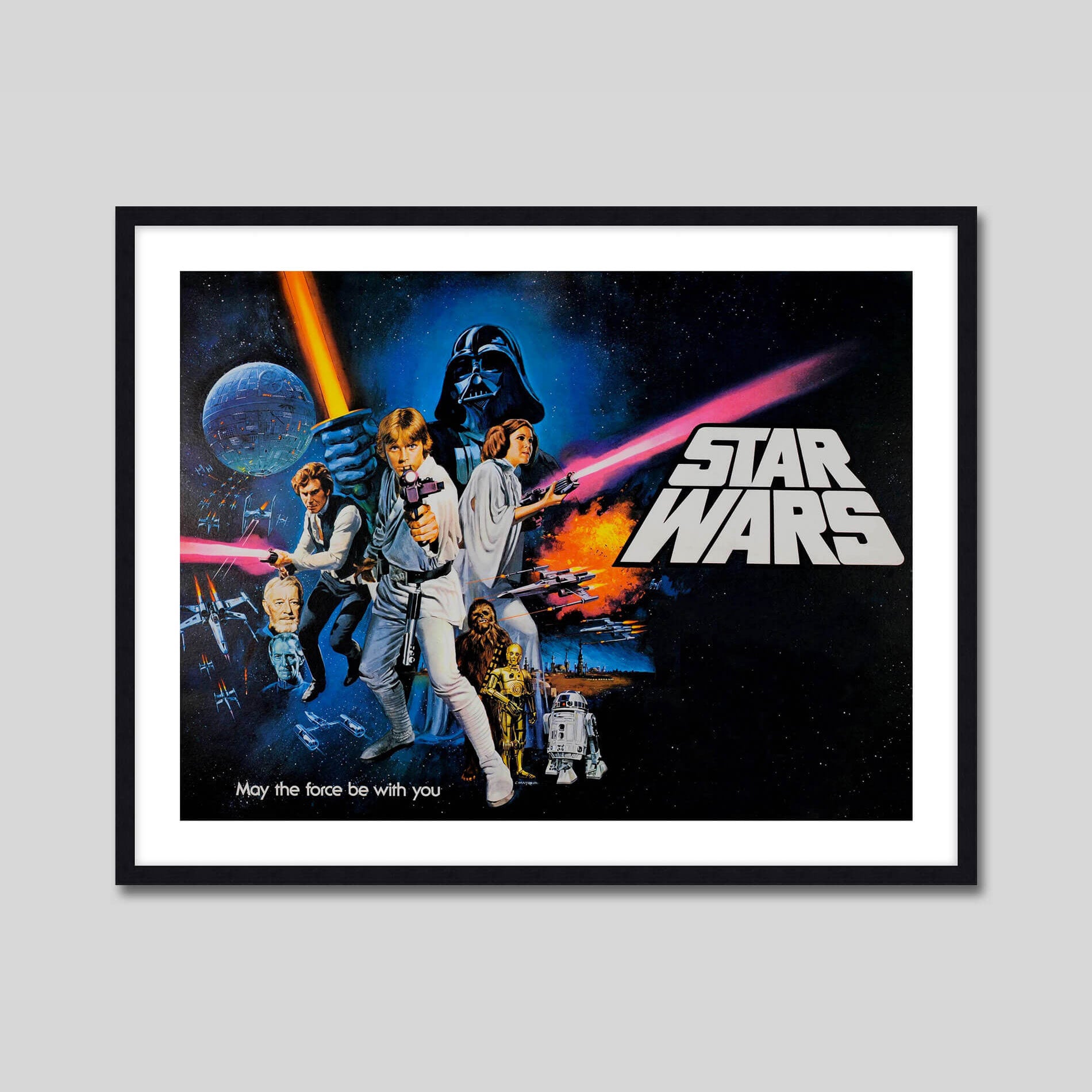Star Wars (A New Hope) 20x29.5cm MDF Wooden Wall Art Print