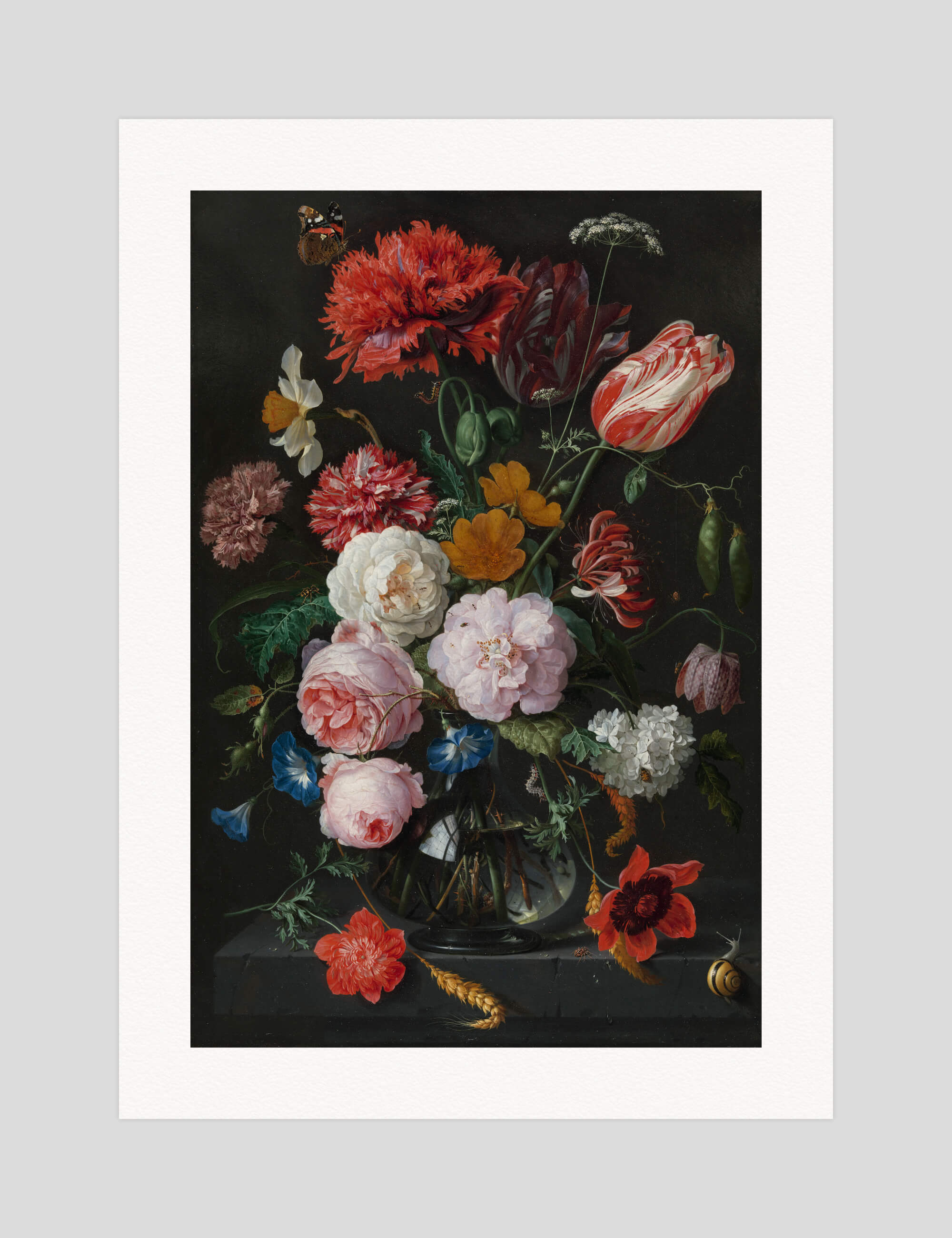 Still Life with Flowers in a Glass Vase