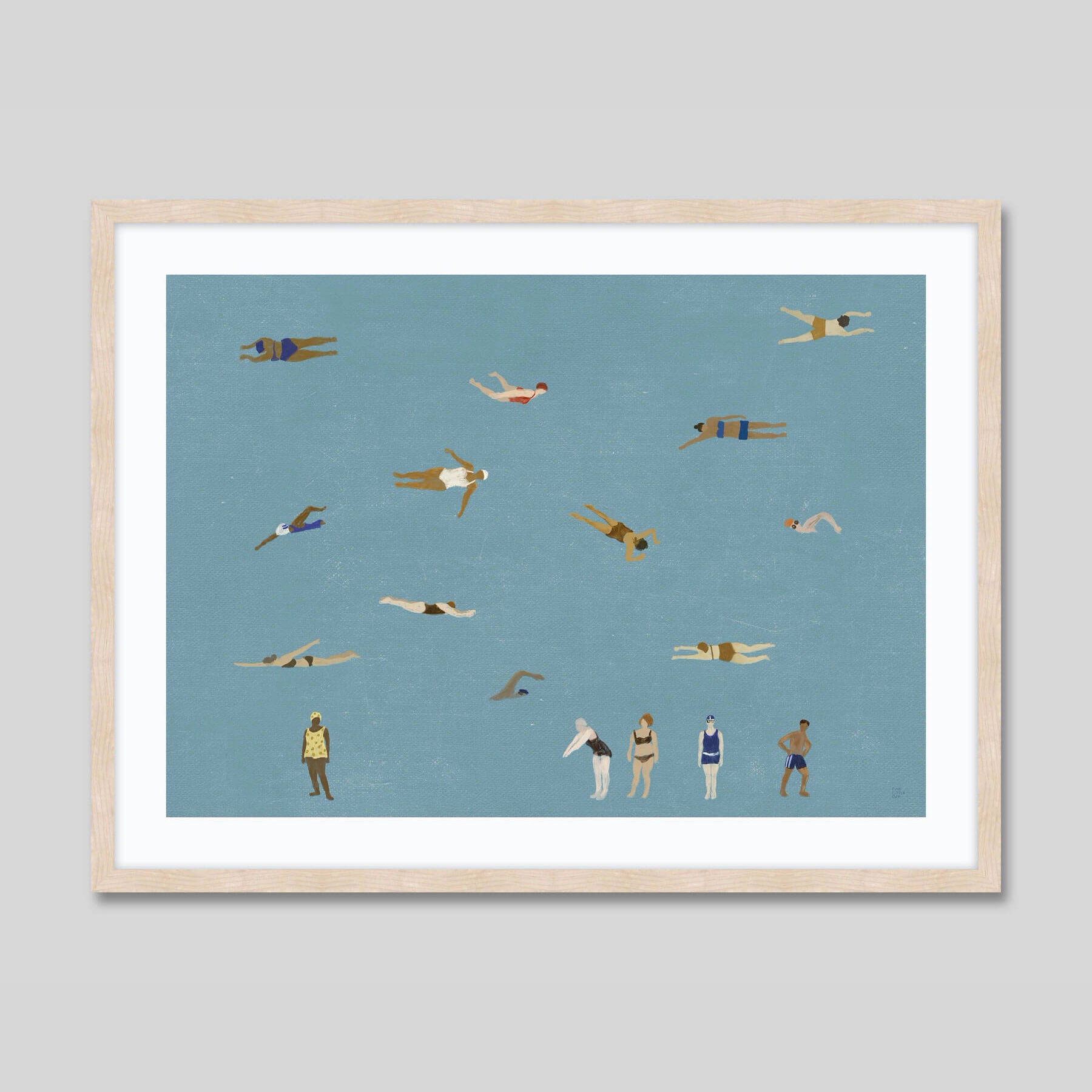 Swimmers by Elisabeth Dunker Art Print | Pop Motif